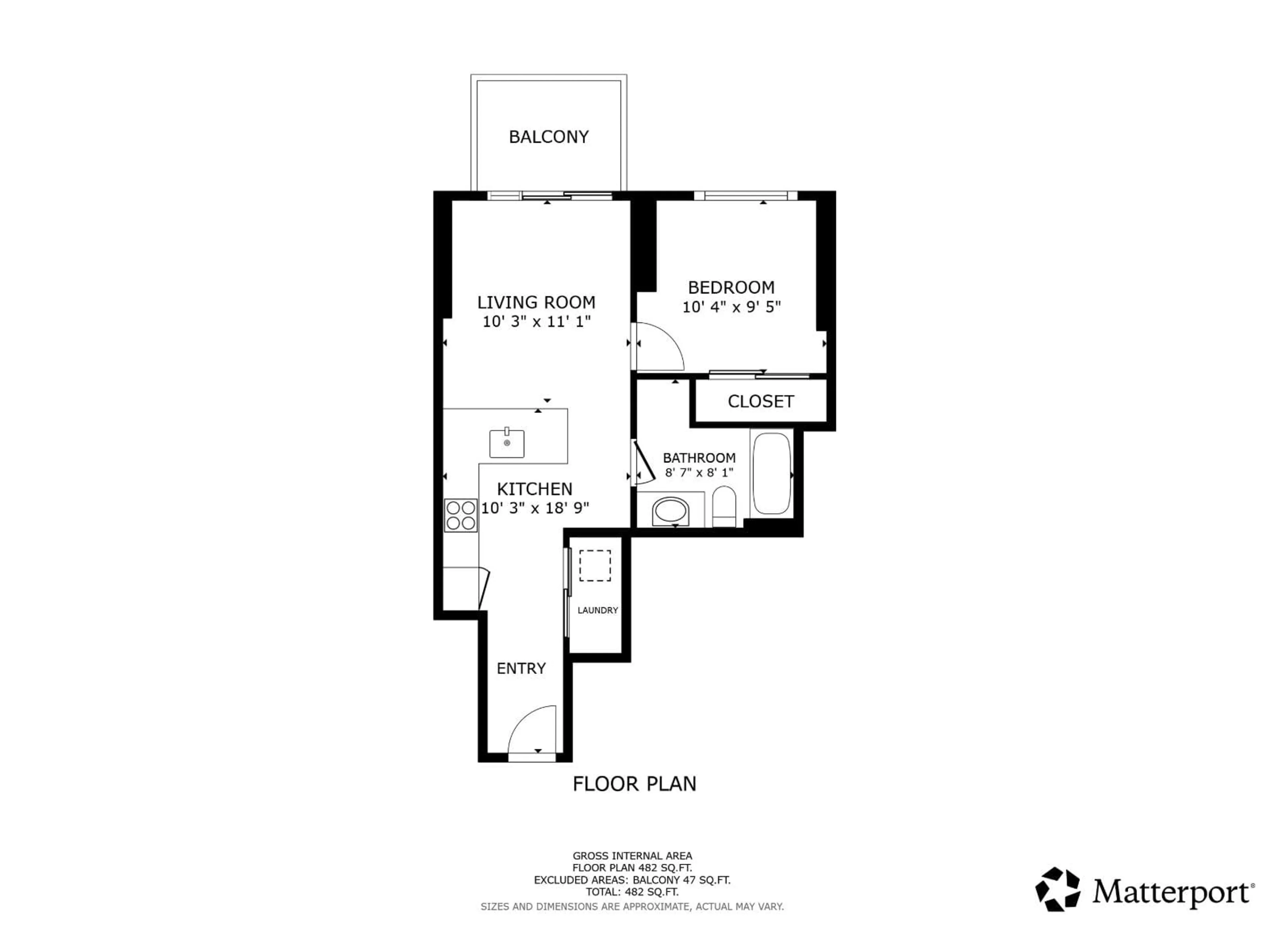 Floor plan for 2908 - 13745 GEORGE JUNCTION, Surrey British Columbia V3T0V8