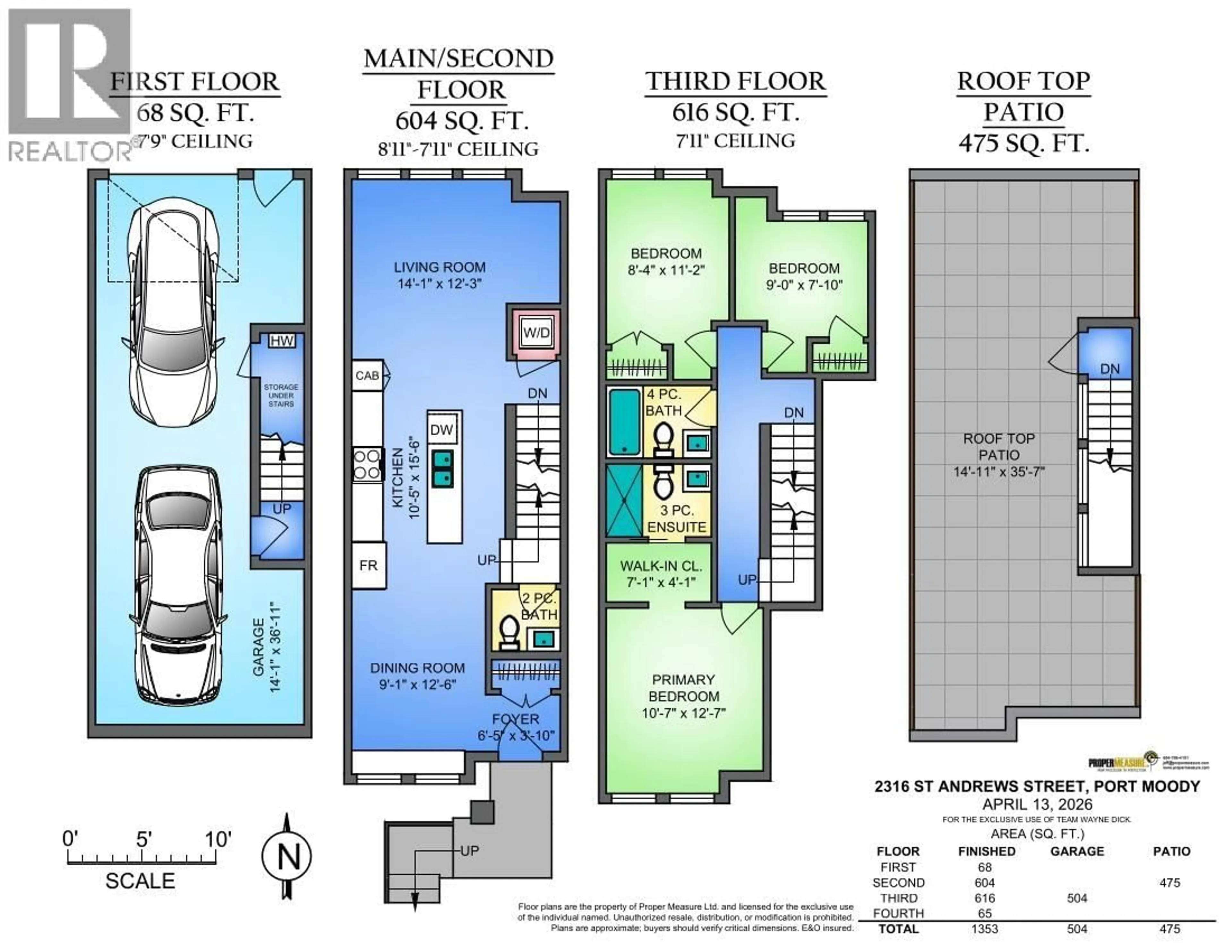 Floor plan for 2316 ST. ANDREWS STREET, Port Moody British Columbia V3H2A8
