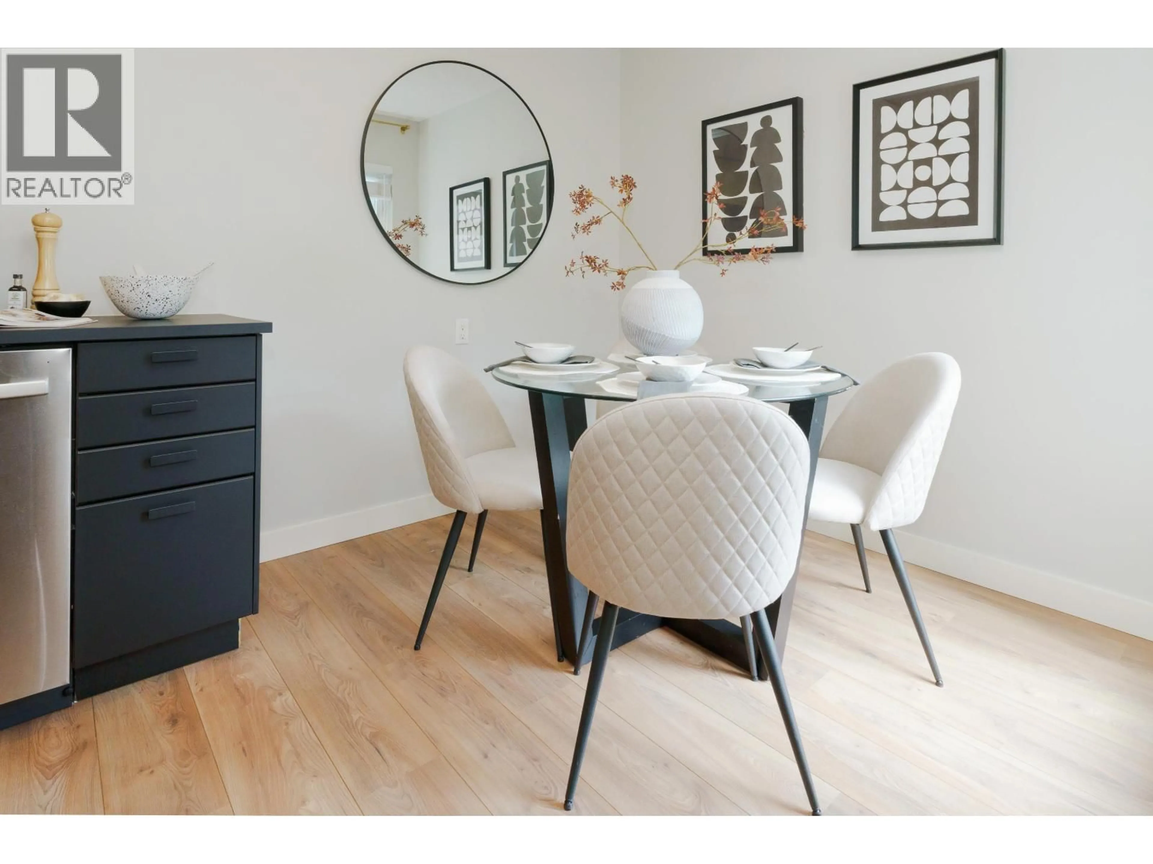 Dining room, wood/laminate floor for 203 - 2240 WALL STREET, Vancouver British Columbia V5L1B6