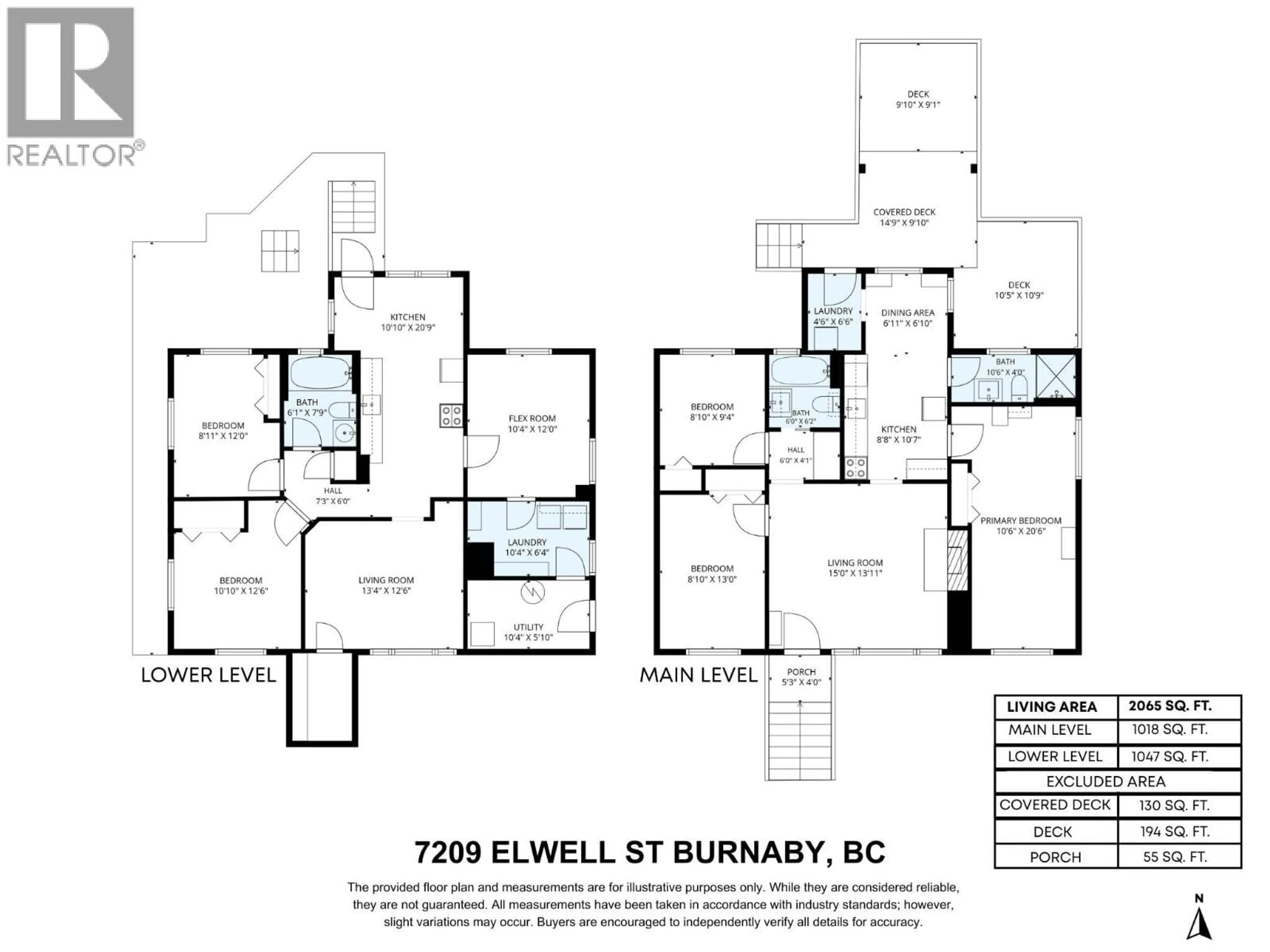 Floor plan for 7209 ELWELL STREET, Burnaby British Columbia V5E1K7