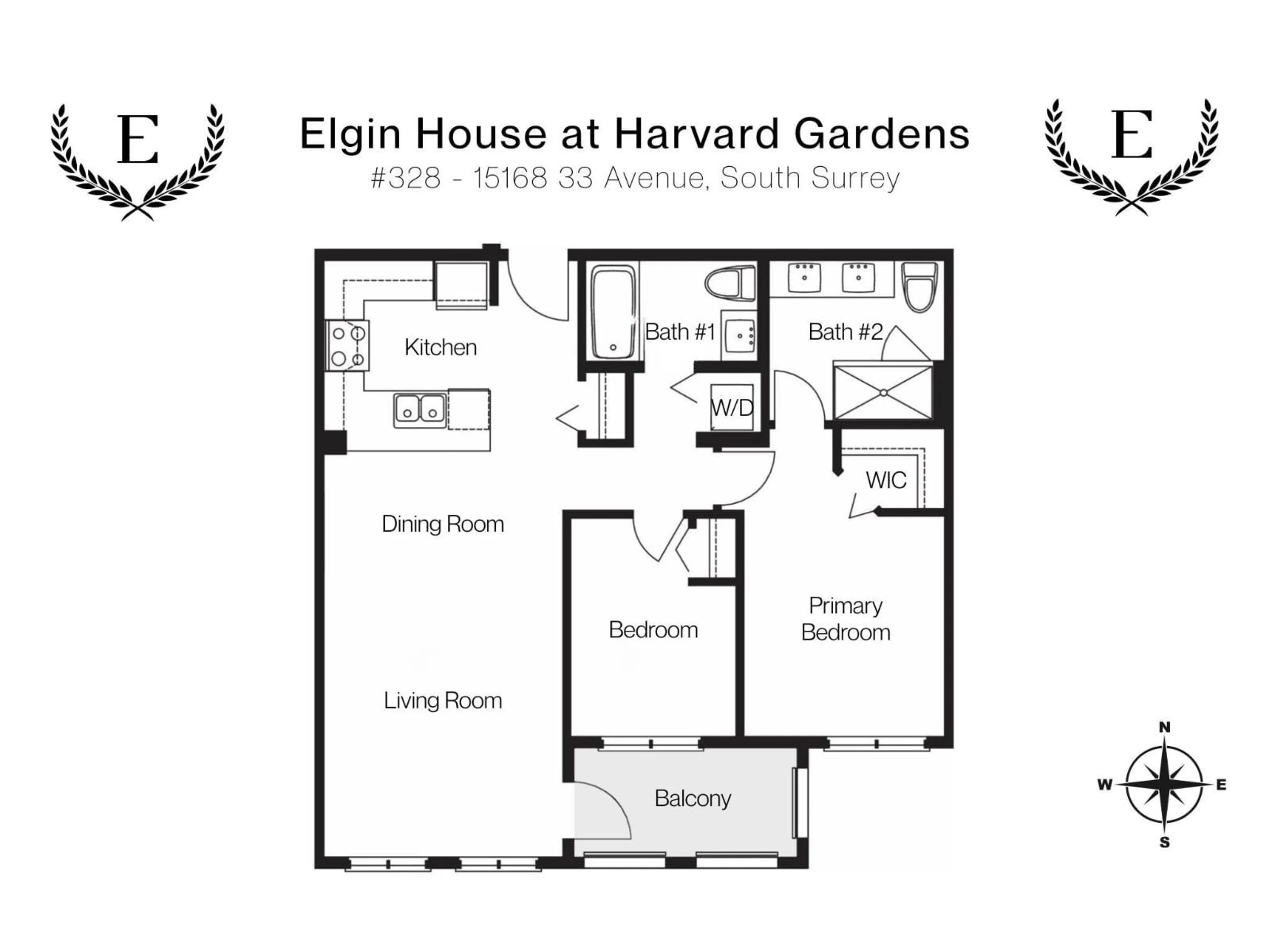 Floor plan for 328 - 15168 33 AVENUE, Surrey British Columbia V3Z0N7