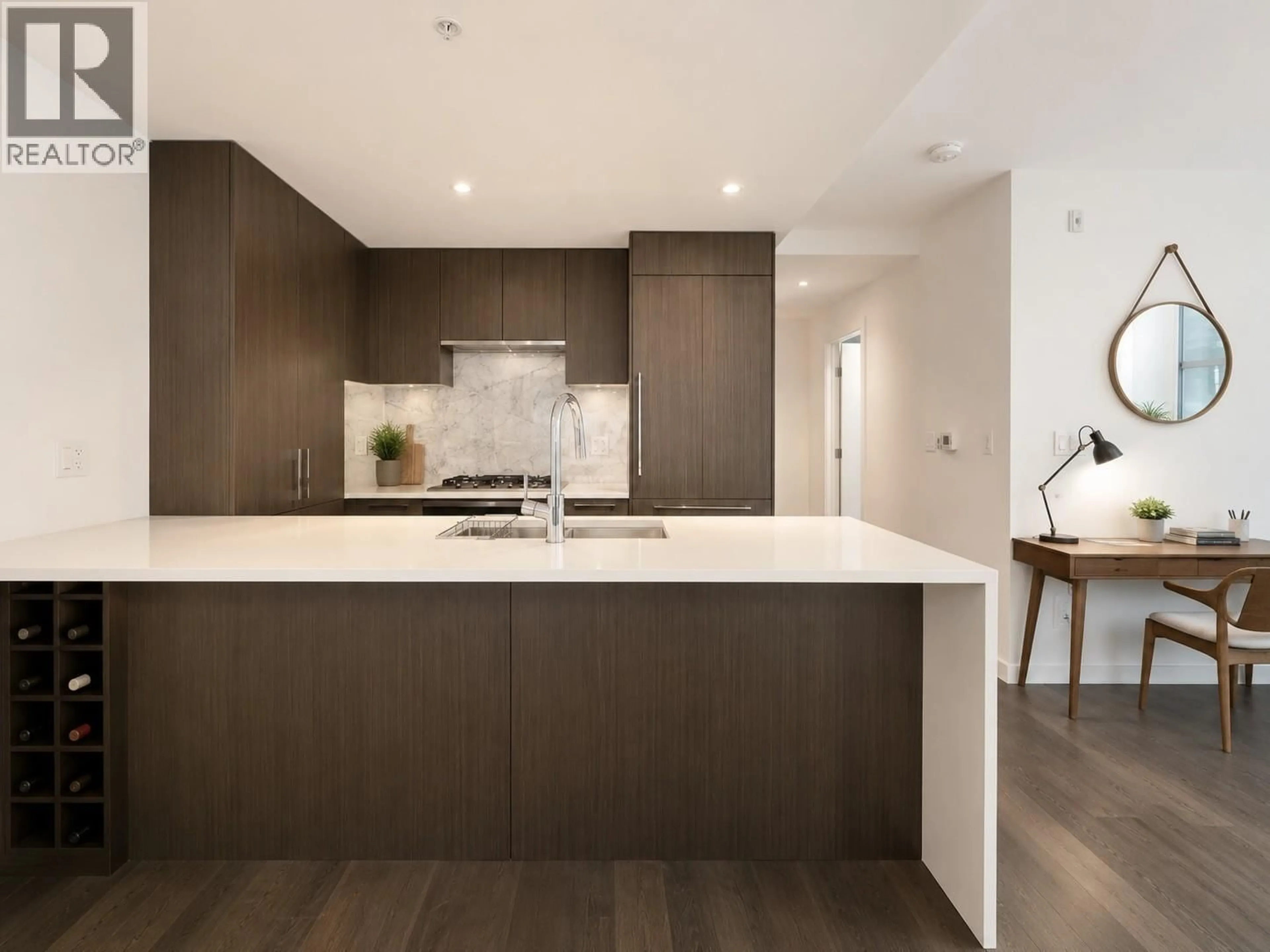 Open concept kitchen, wood/laminate floor for 104 - 5383 CAMBIE STREET, Vancouver British Columbia V5Z2Z9