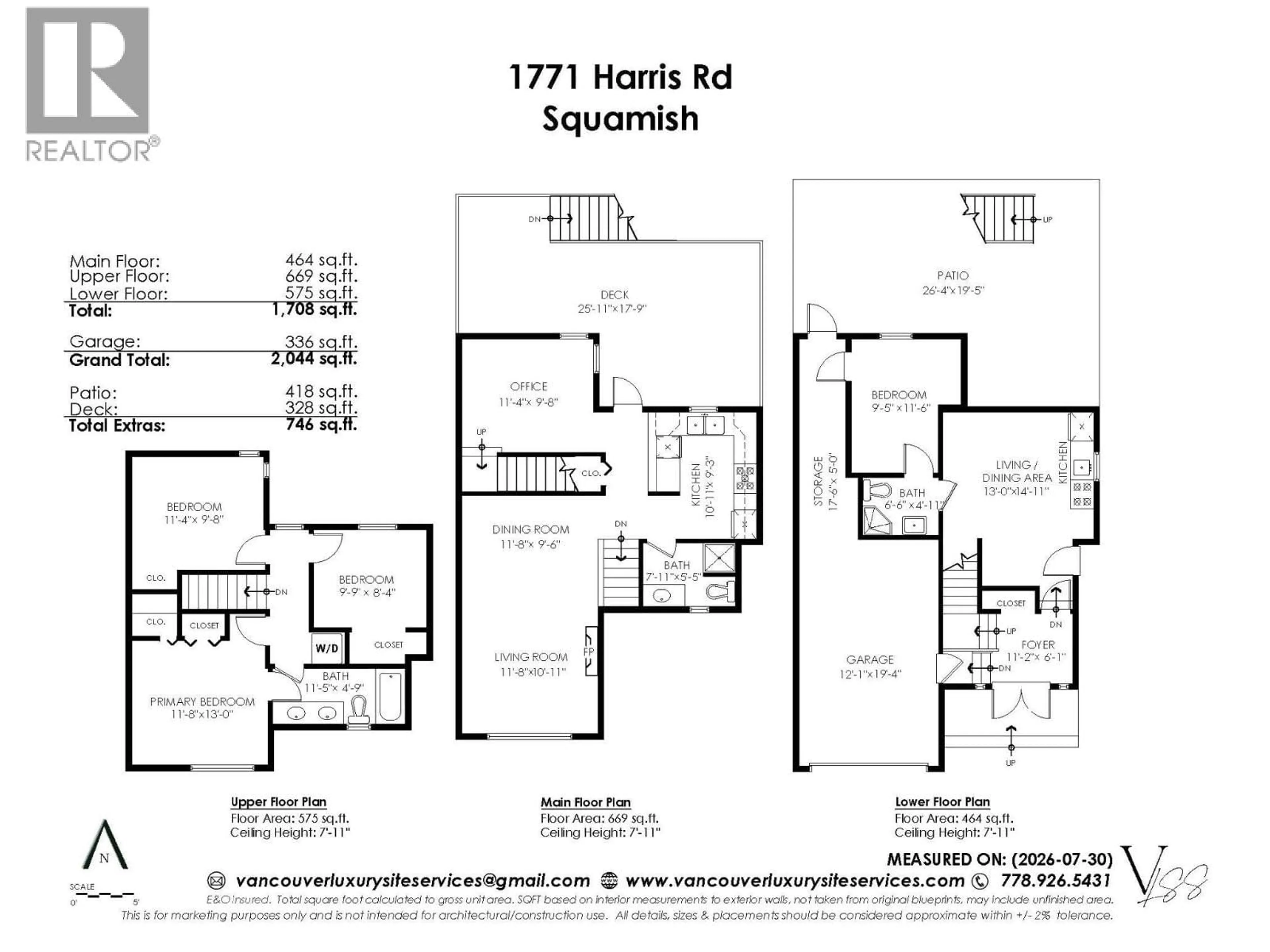 Floor plan for 1771 HARRIS ROAD, Squamish British Columbia V0N3G0