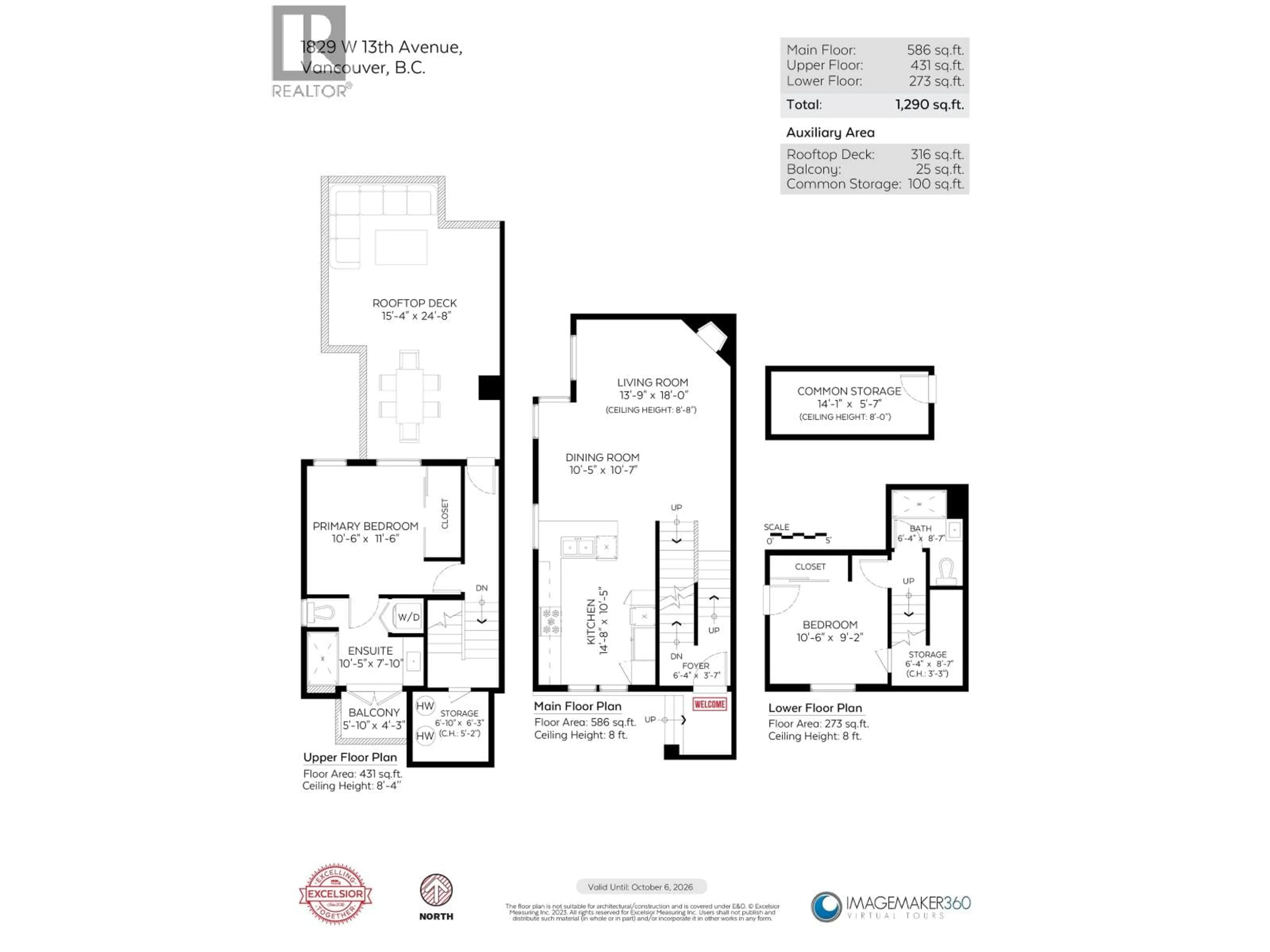 Floor plan for 1829 13TH AVENUE, Vancouver British Columbia V6J2H4