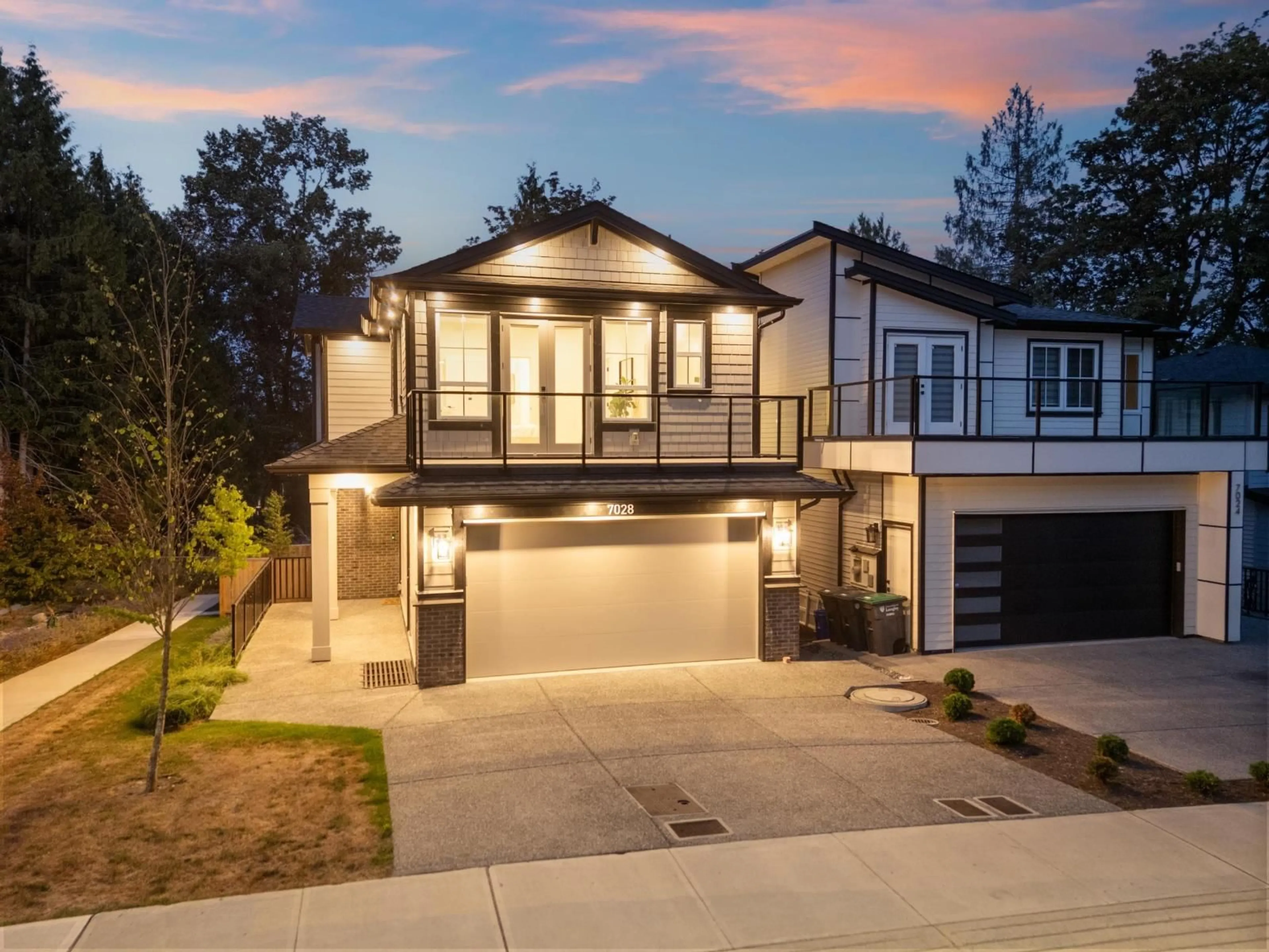 Home with brick exterior material, street for 7028 205 STREET, Langley British Columbia V2Y1S9