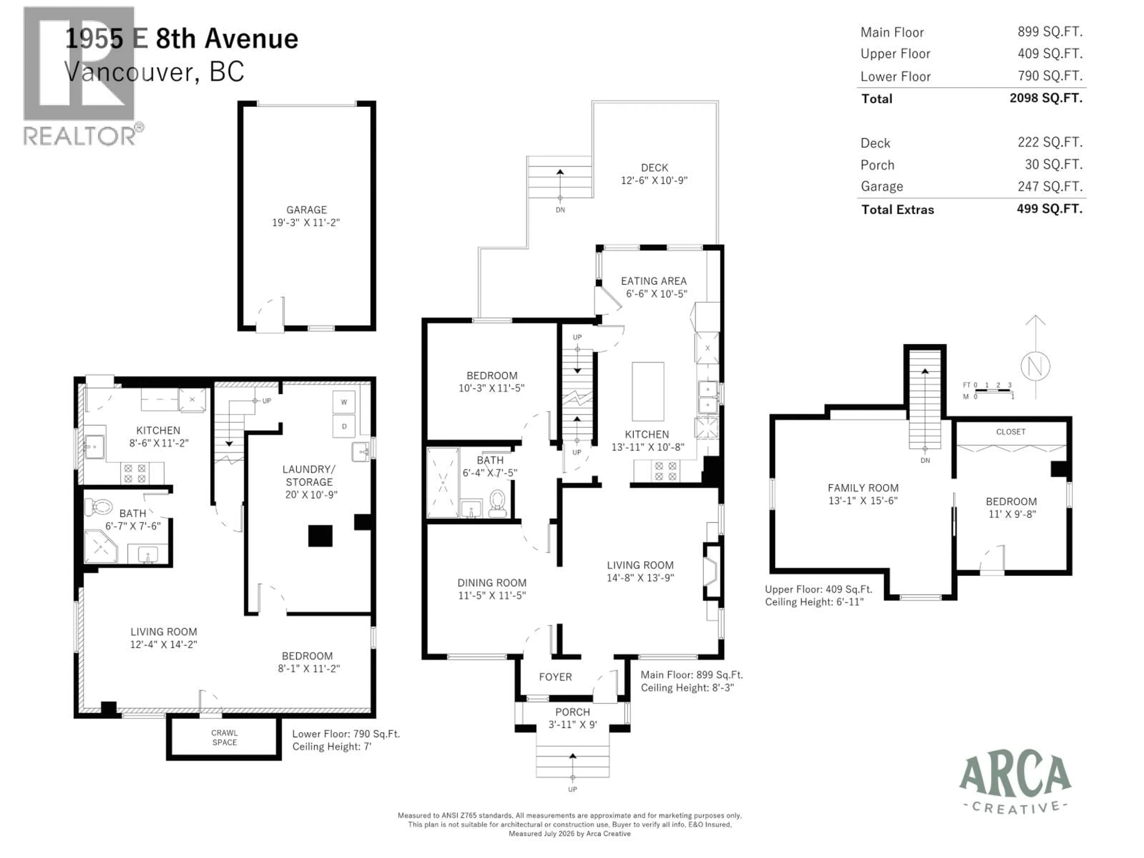 Floor plan for 1955 8TH AVENUE, Vancouver British Columbia V5N1T9
