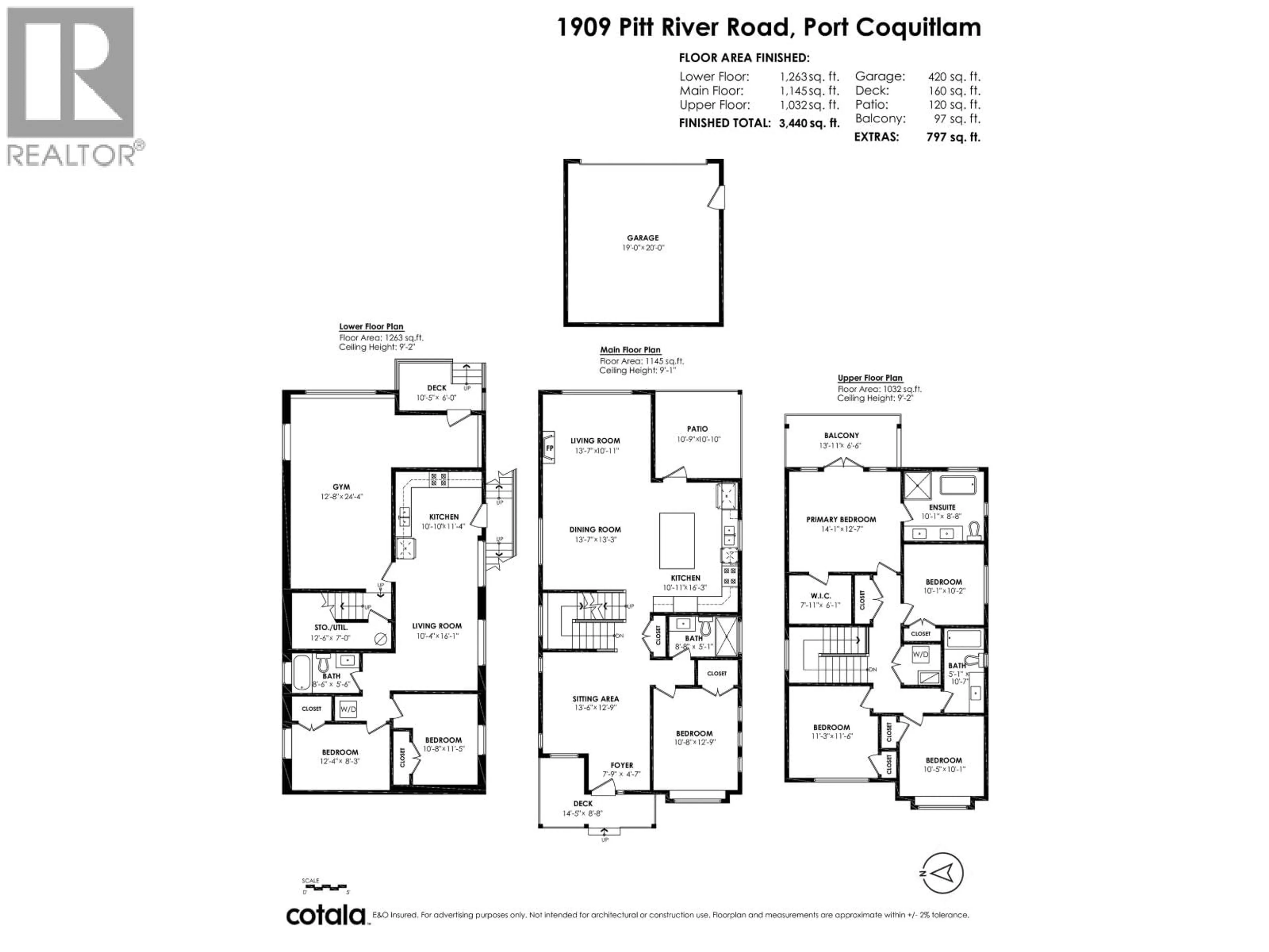 Floor plan for 1909 PITT RIVER ROAD, Port Coquitlam British Columbia V3C1R2
