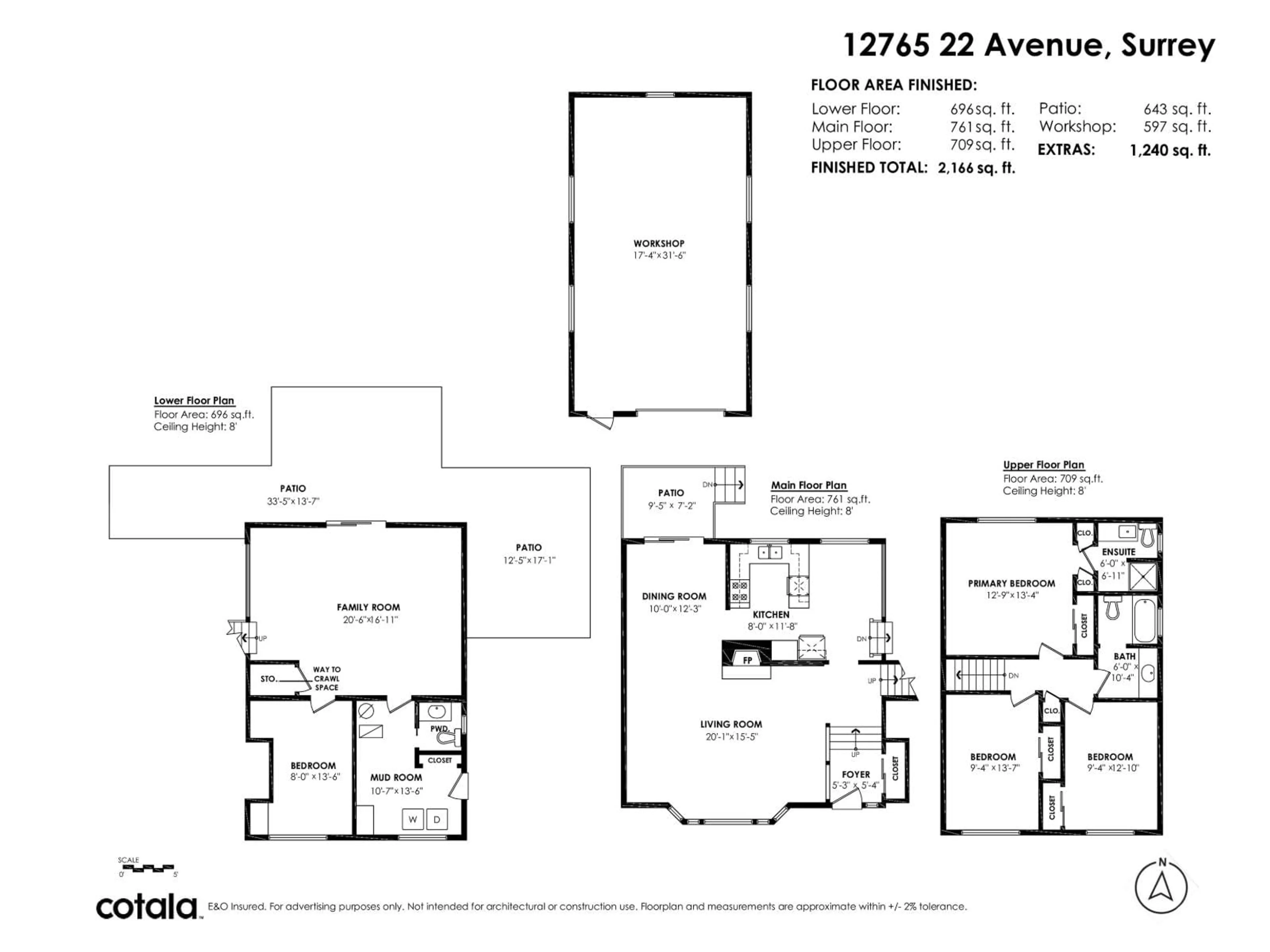 Floor plan for 12765 22 AVENUE, Surrey British Columbia V4A2B9