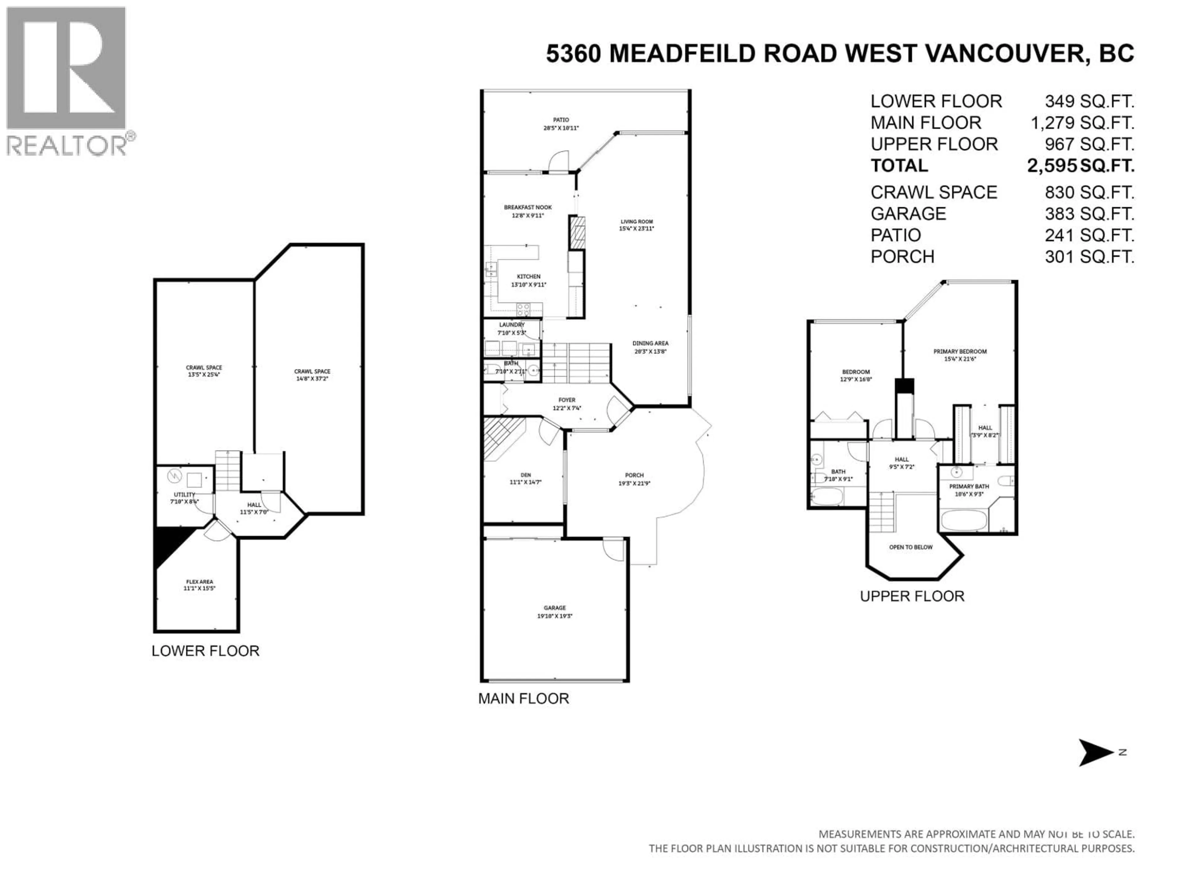 Floor plan for 5360 MEADFEILD ROAD, West Vancouver British Columbia V7W3E5