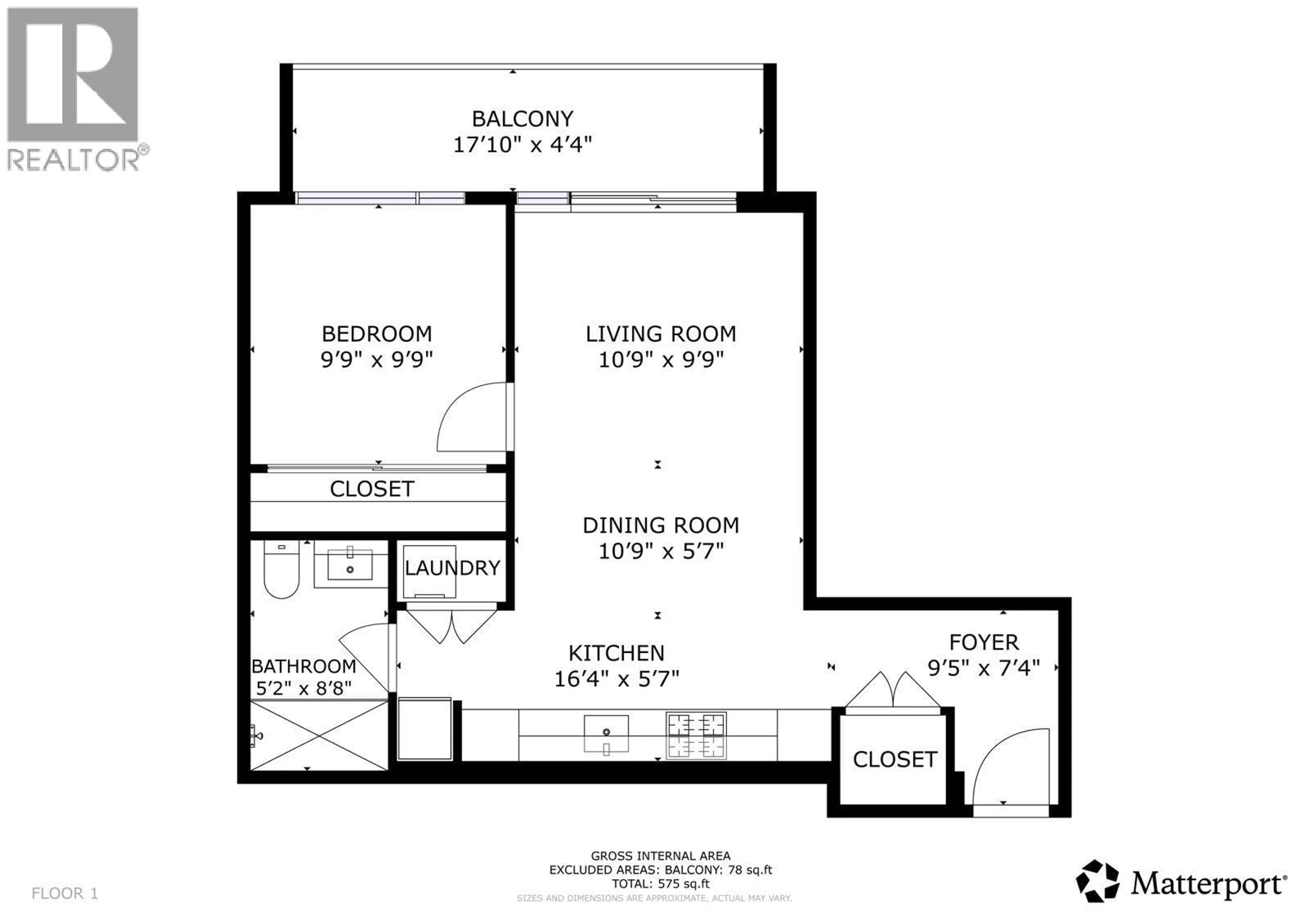 Floor plan for 1905 - 6468 WILLINGDON AVENUE, Burnaby British Columbia V5H0L3
