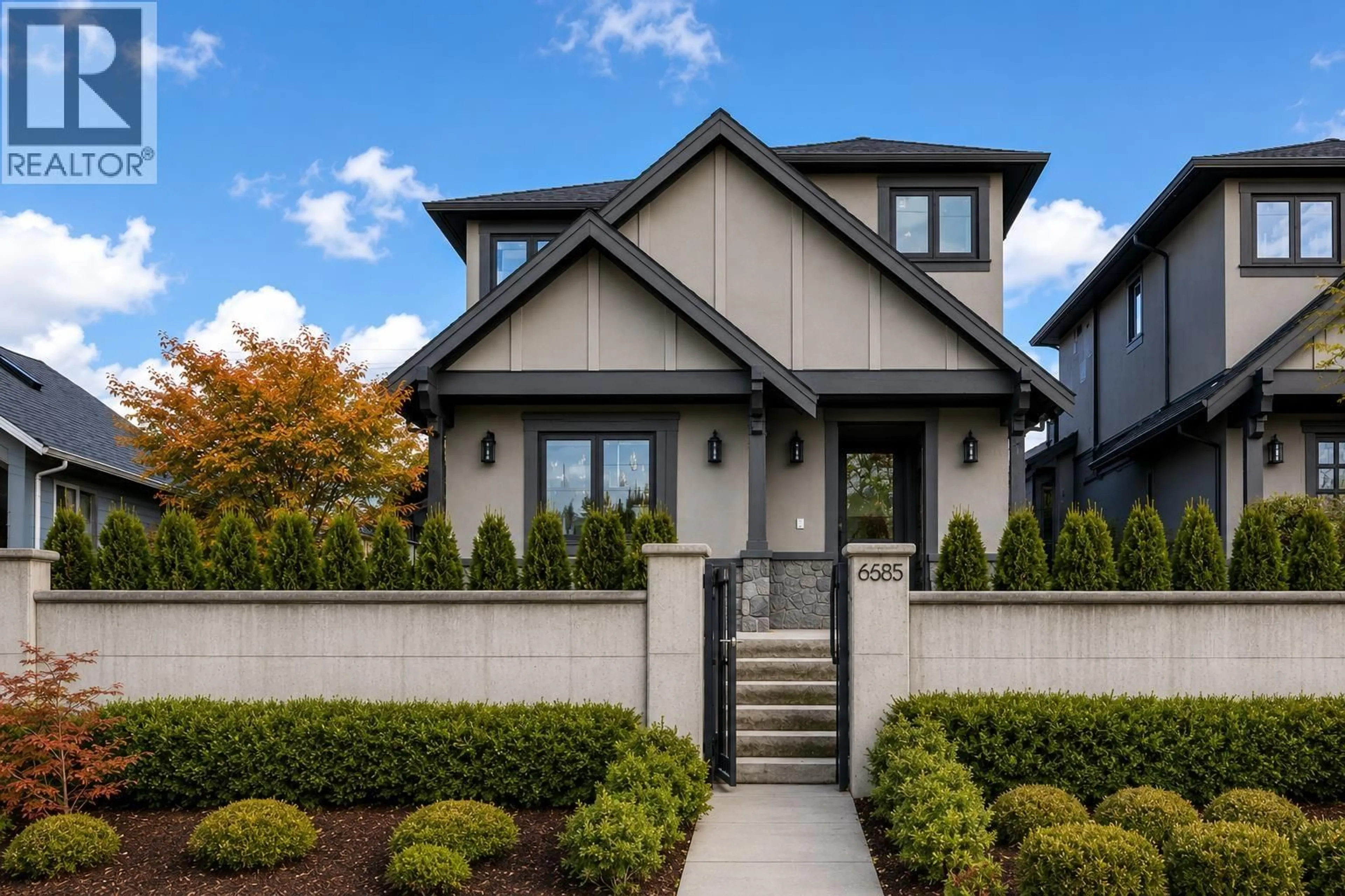 Home with brick exterior material, street for 6585 HALIFAX STREET, Burnaby British Columbia V5B2P9