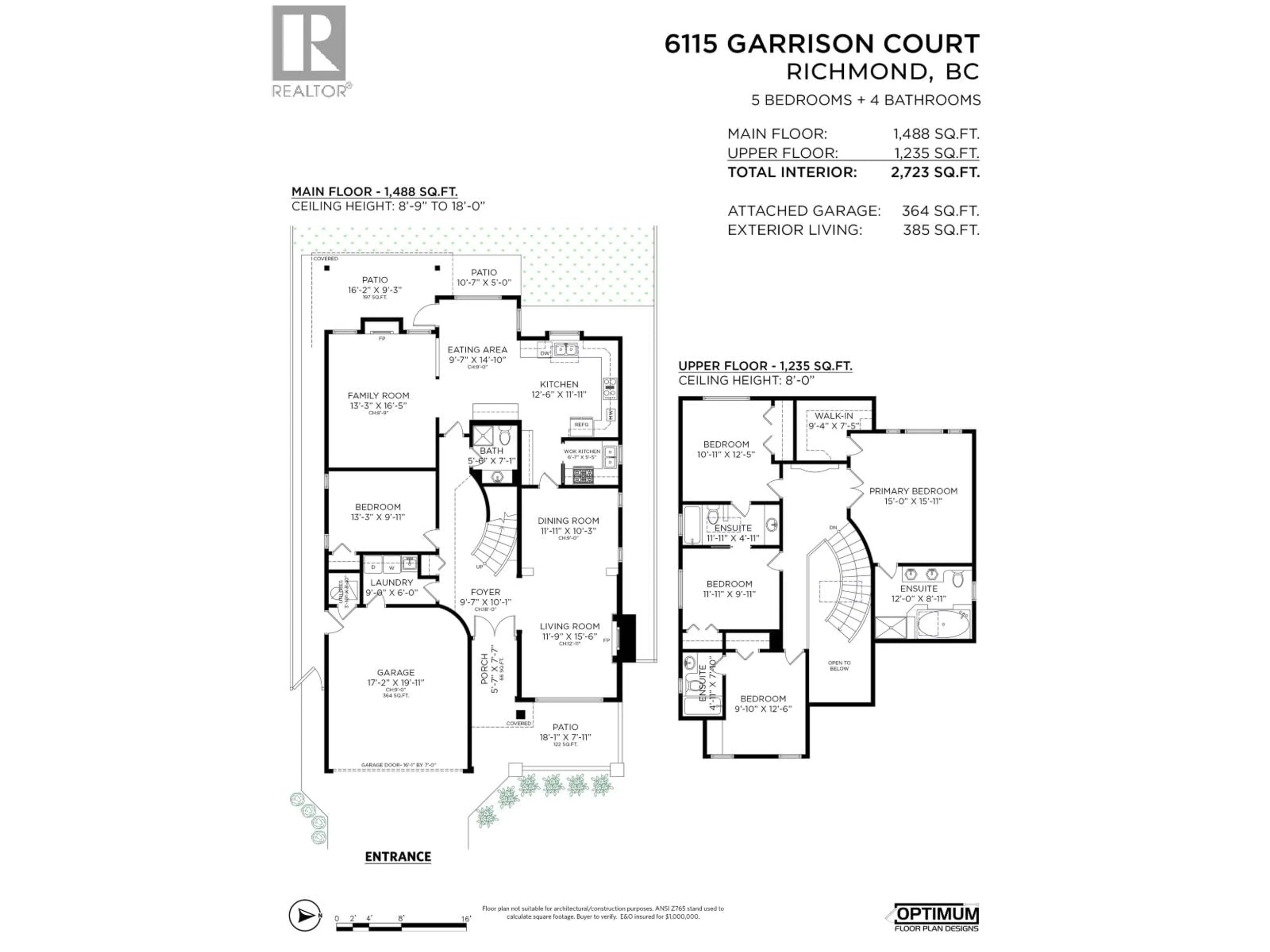 Floor plan for 6115 GARRISON COURT, Richmond British Columbia V7C5S2