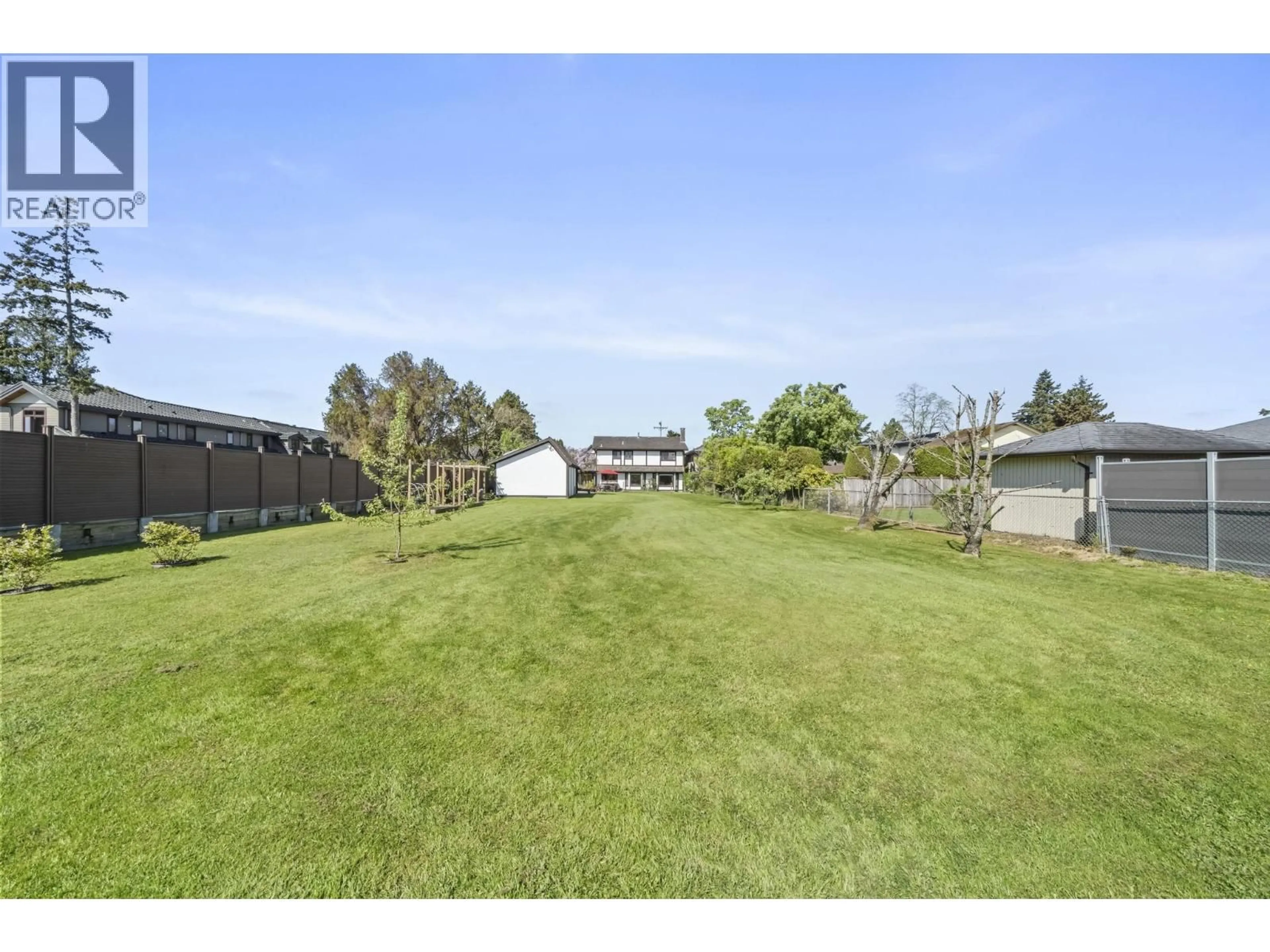 A pic from outside/outdoor area/front of a property/back of a property/a pic from drone, water/lake/river/ocean view for 6546 GIBBONS DRIVE, Richmond British Columbia V7C2E1
