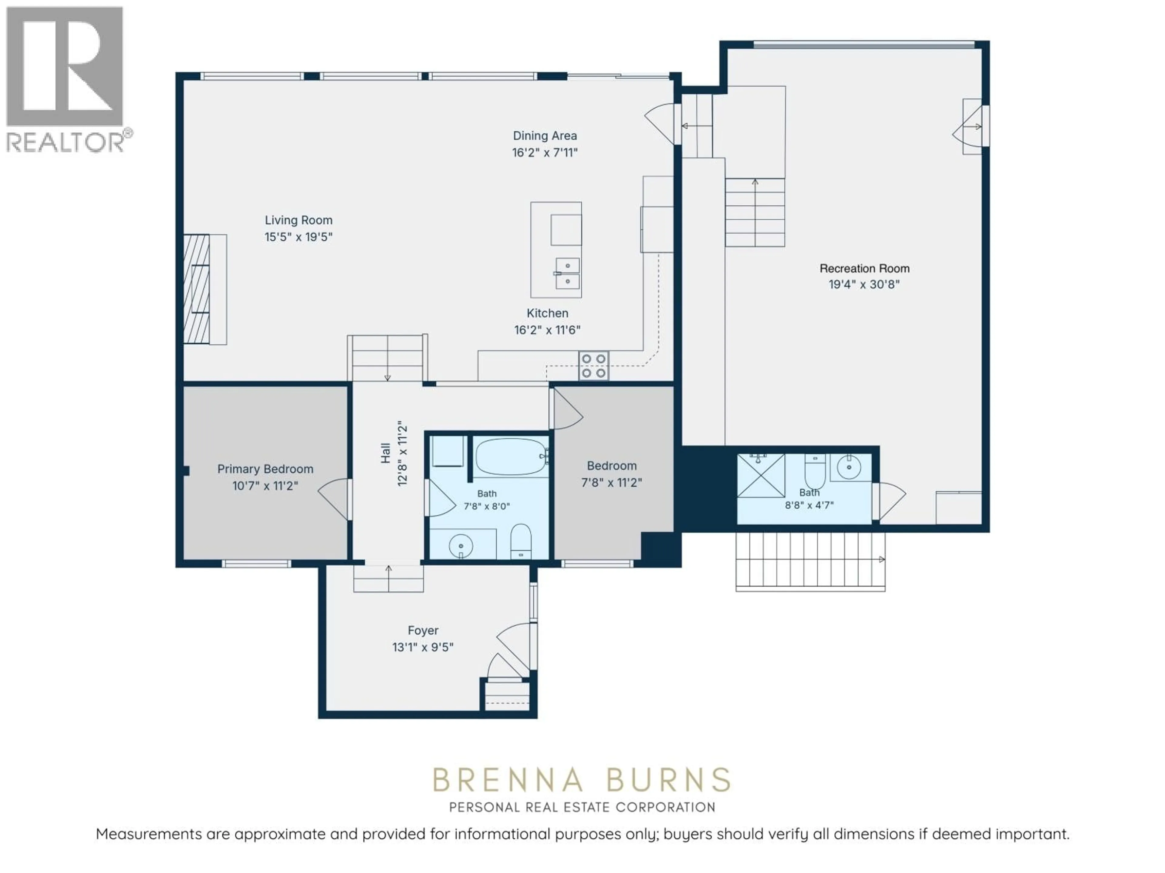 Floor plan for 13239 PARADISE STREET, Fort St. John British Columbia V0C1H0