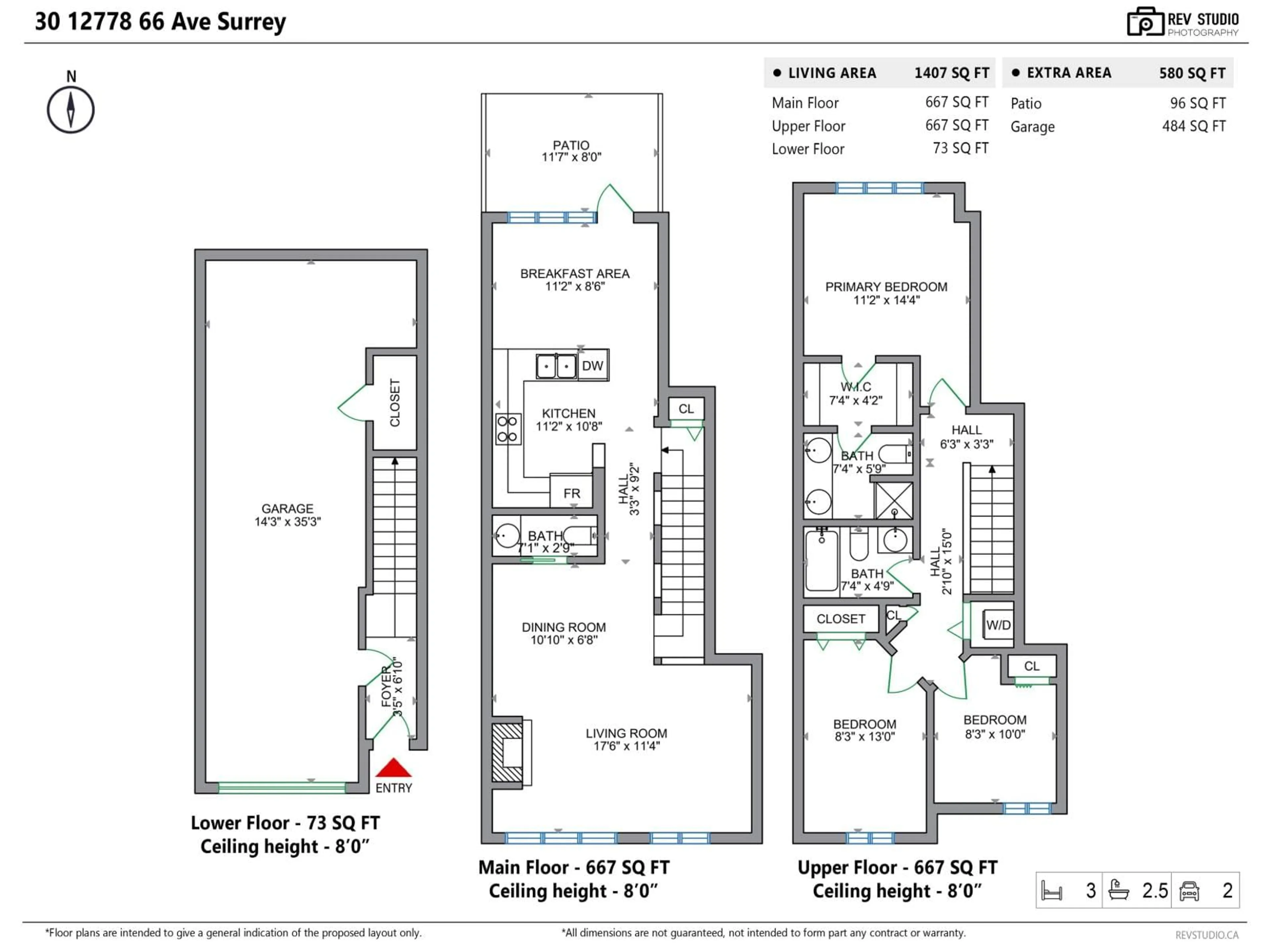 Floor plan for 30 - 12778 66 AVENUE, Surrey British Columbia V3W1K9