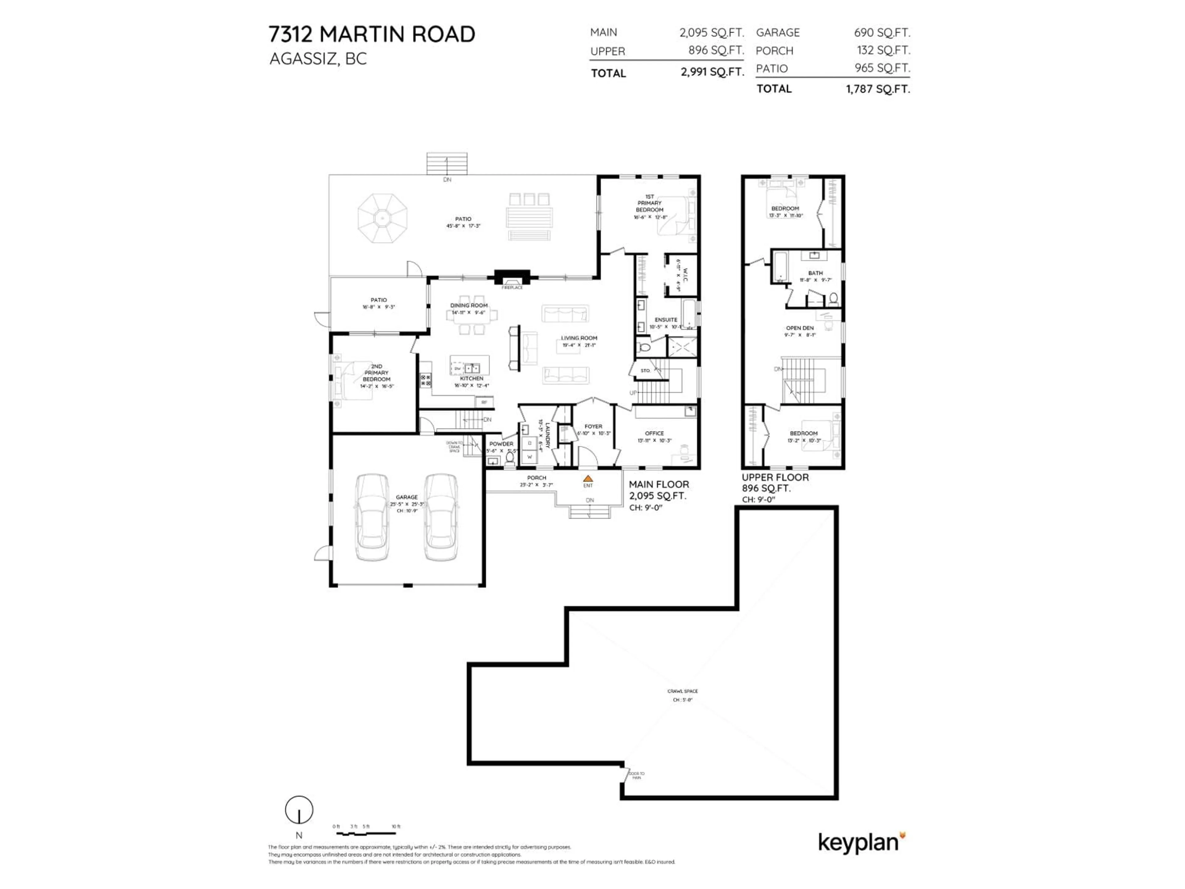 Floor plan for 7312 MARTIN ROAD, Agassiz British Columbia V0M1A2