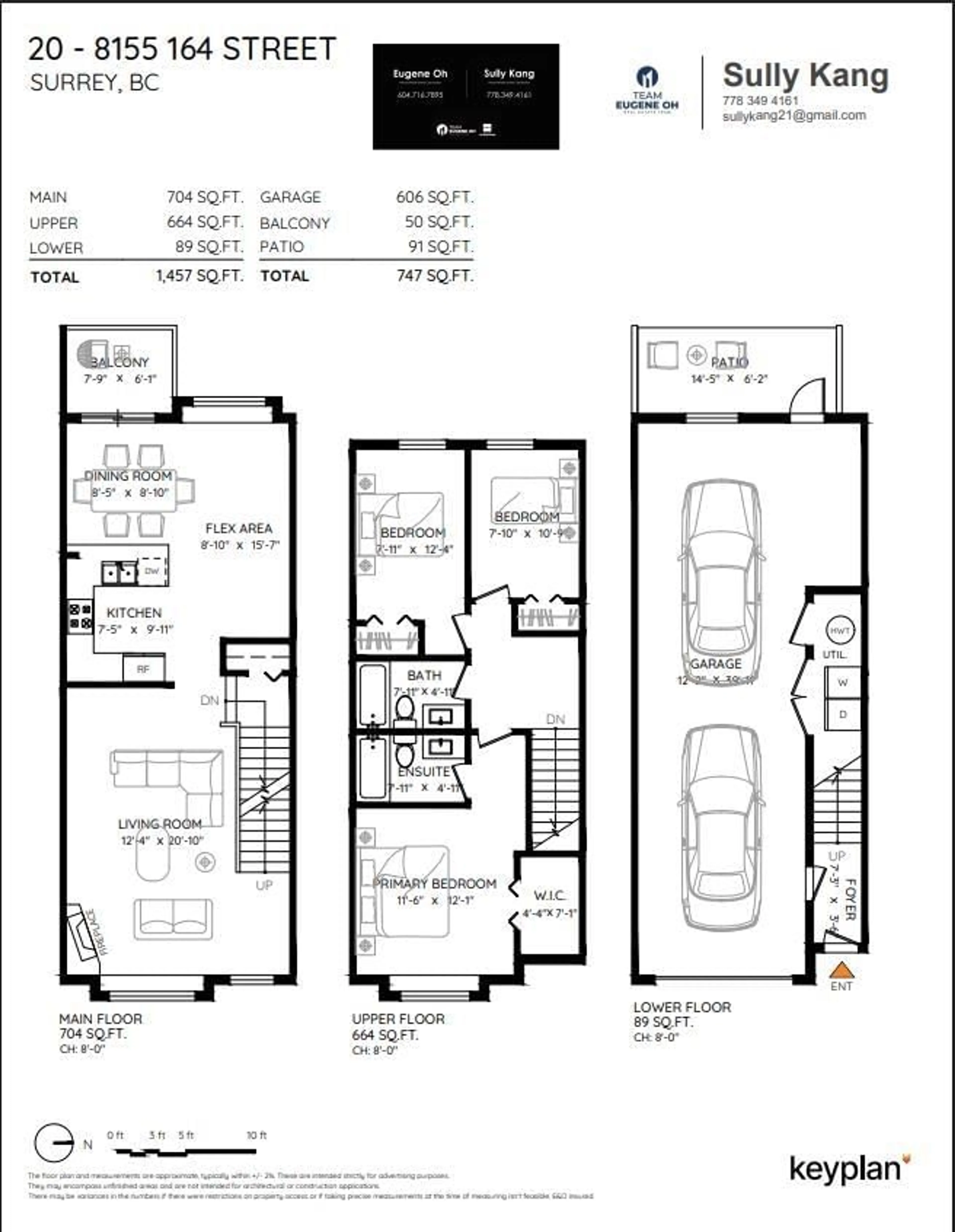 Floor plan for 20 - 8155 164TH STREET, Surrey British Columbia V4N0P8
