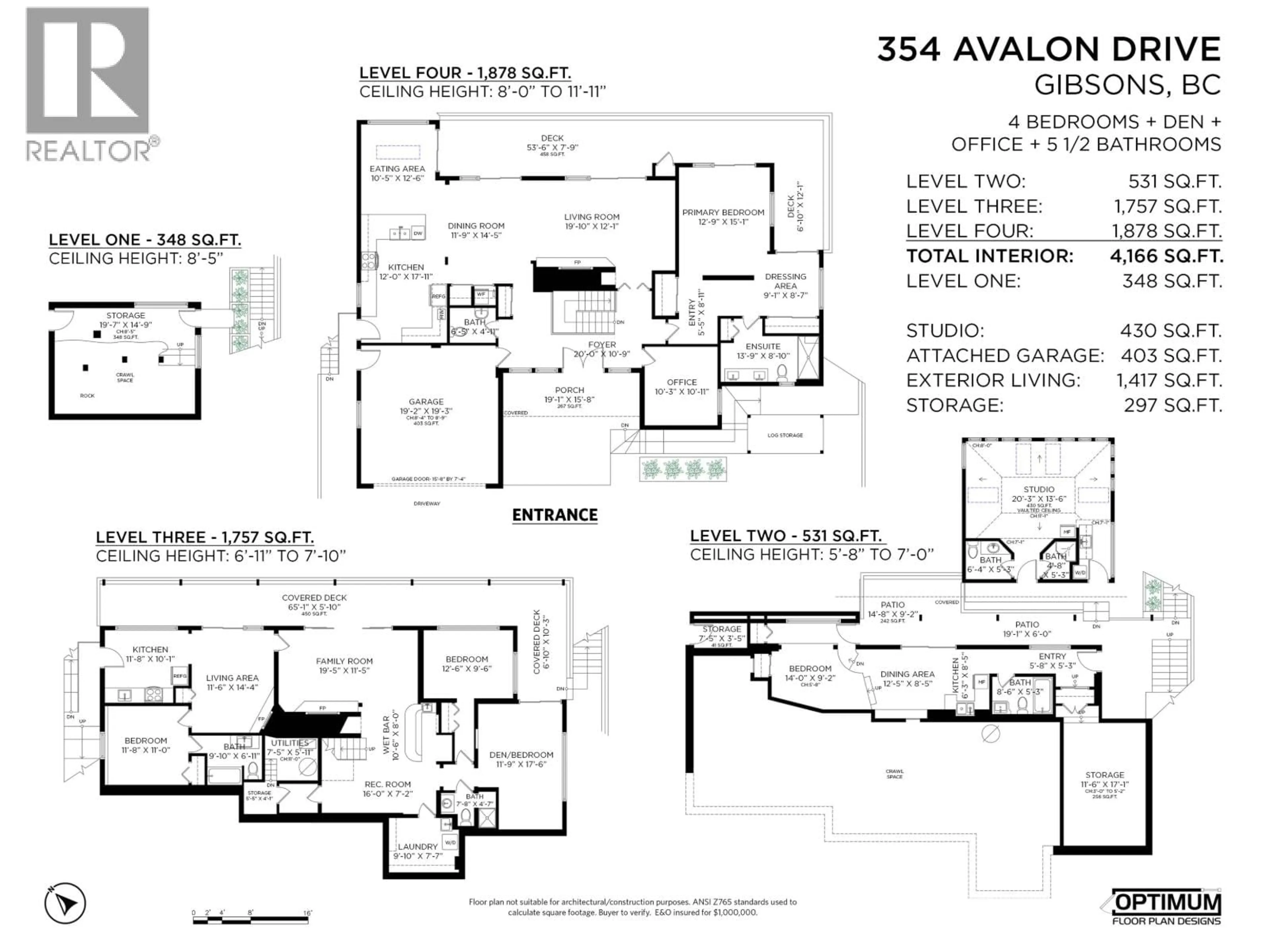 Floor plan for 354 AVALON DRIVE, Gibsons British Columbia V0N1V8