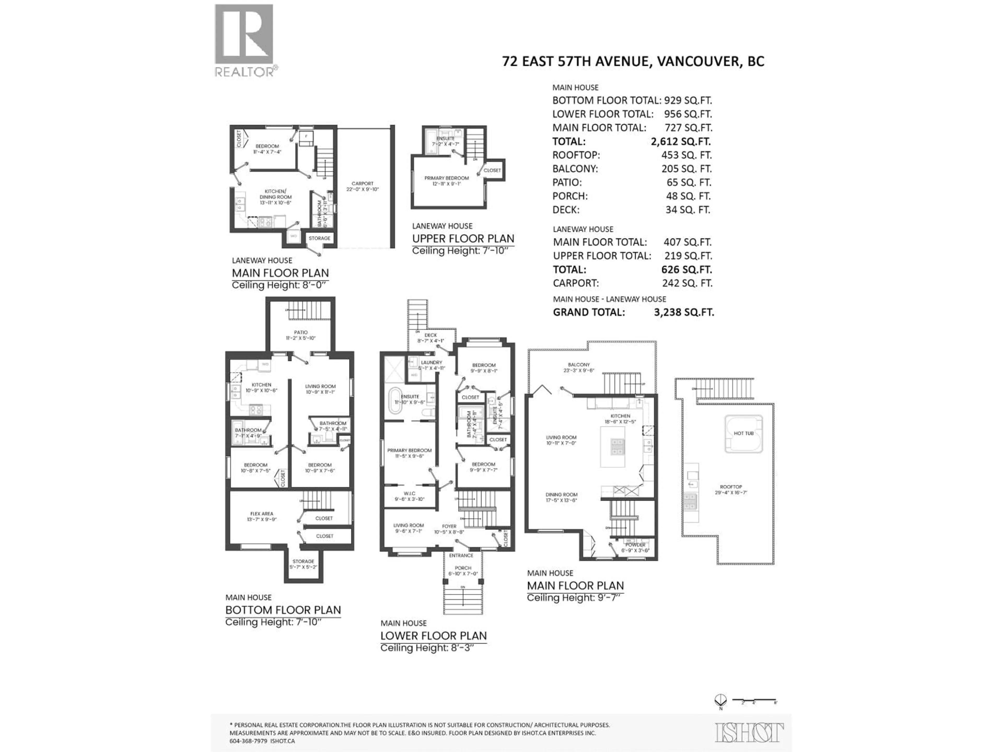 Floor plan for 72 57TH AVENUE, Vancouver British Columbia V5X1S4