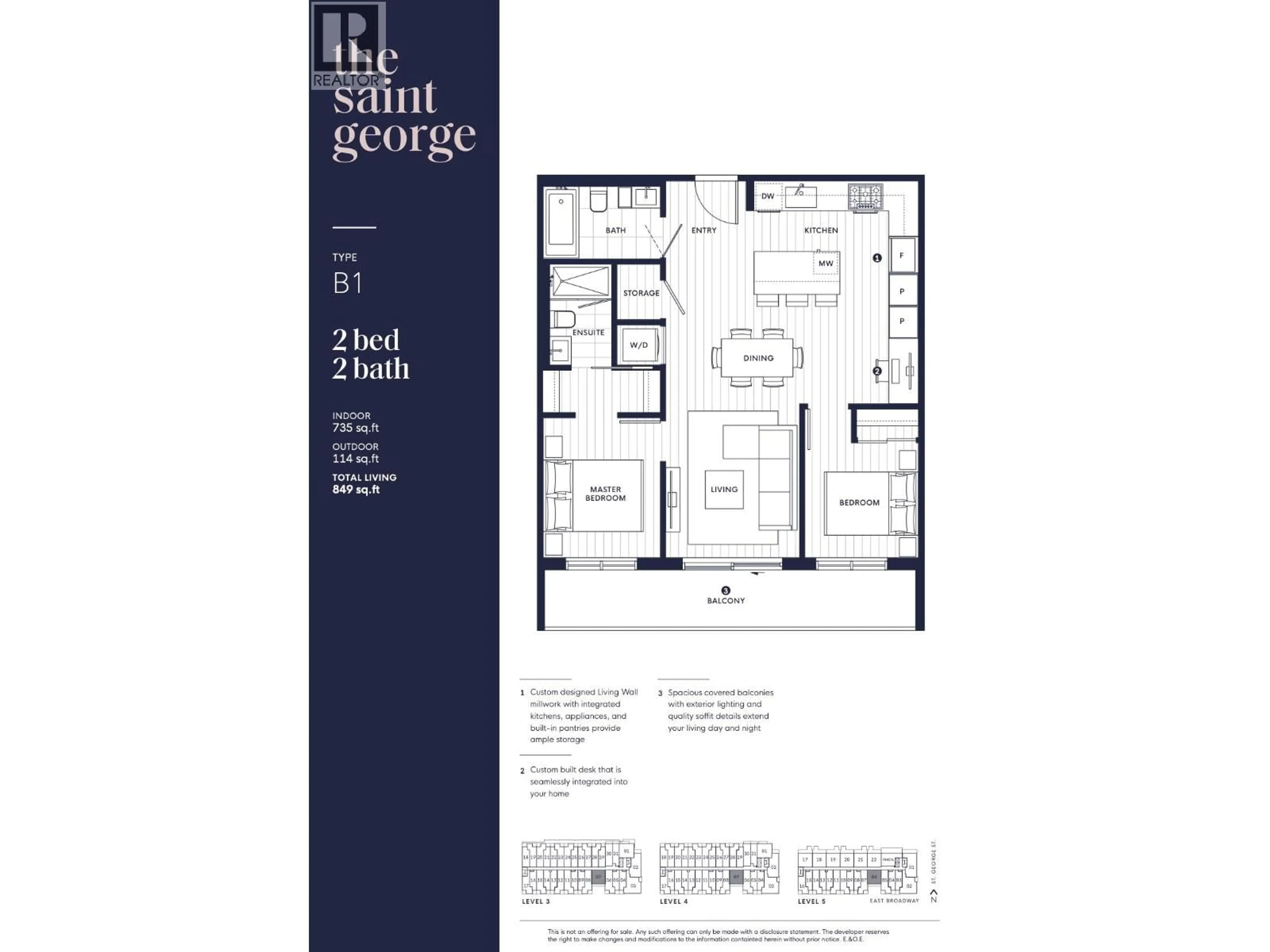 Floor plan for 407 - 2471 ST. GEORGE STREET, Vancouver British Columbia V5T1W9