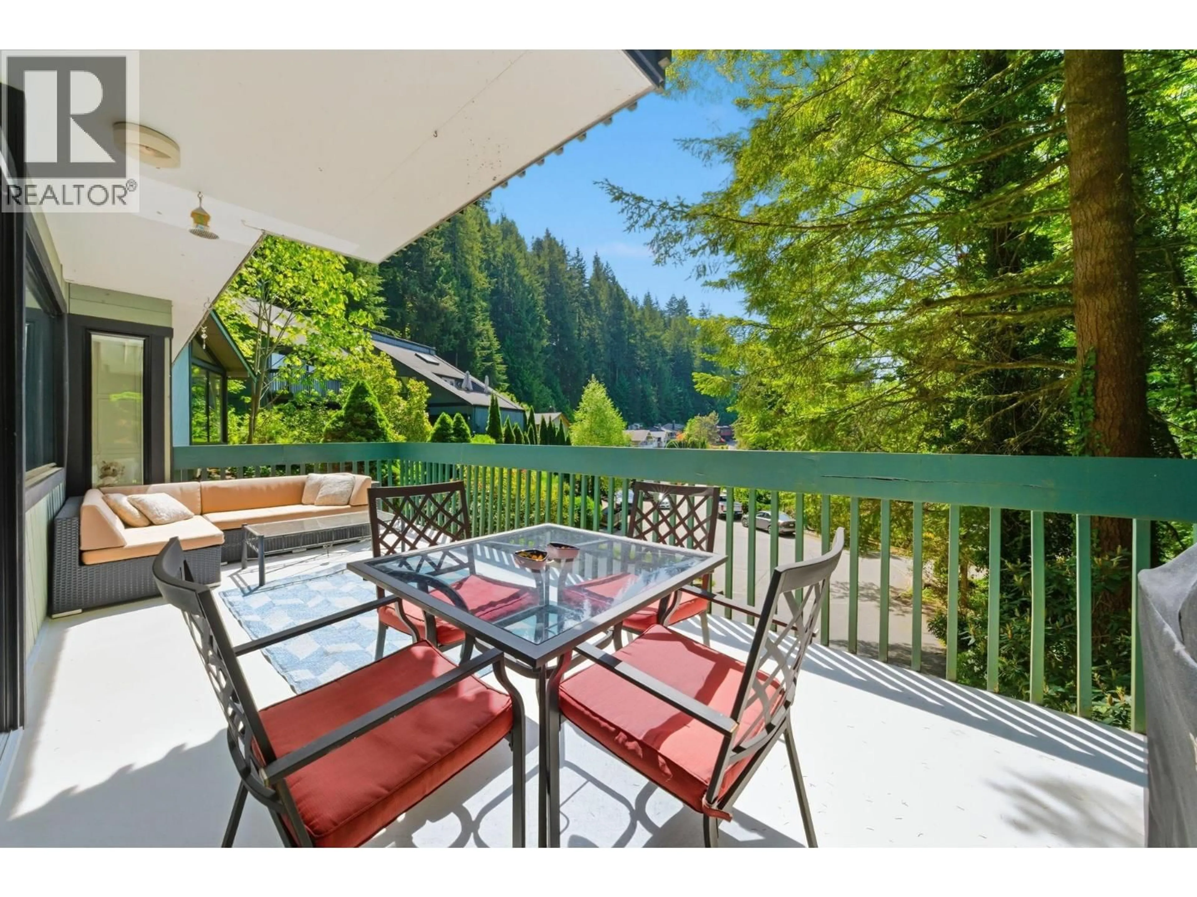 Patio, water/lake/river/ocean view for 2086 RIVERGROVE PLACE, North Vancouver British Columbia V7H2L4