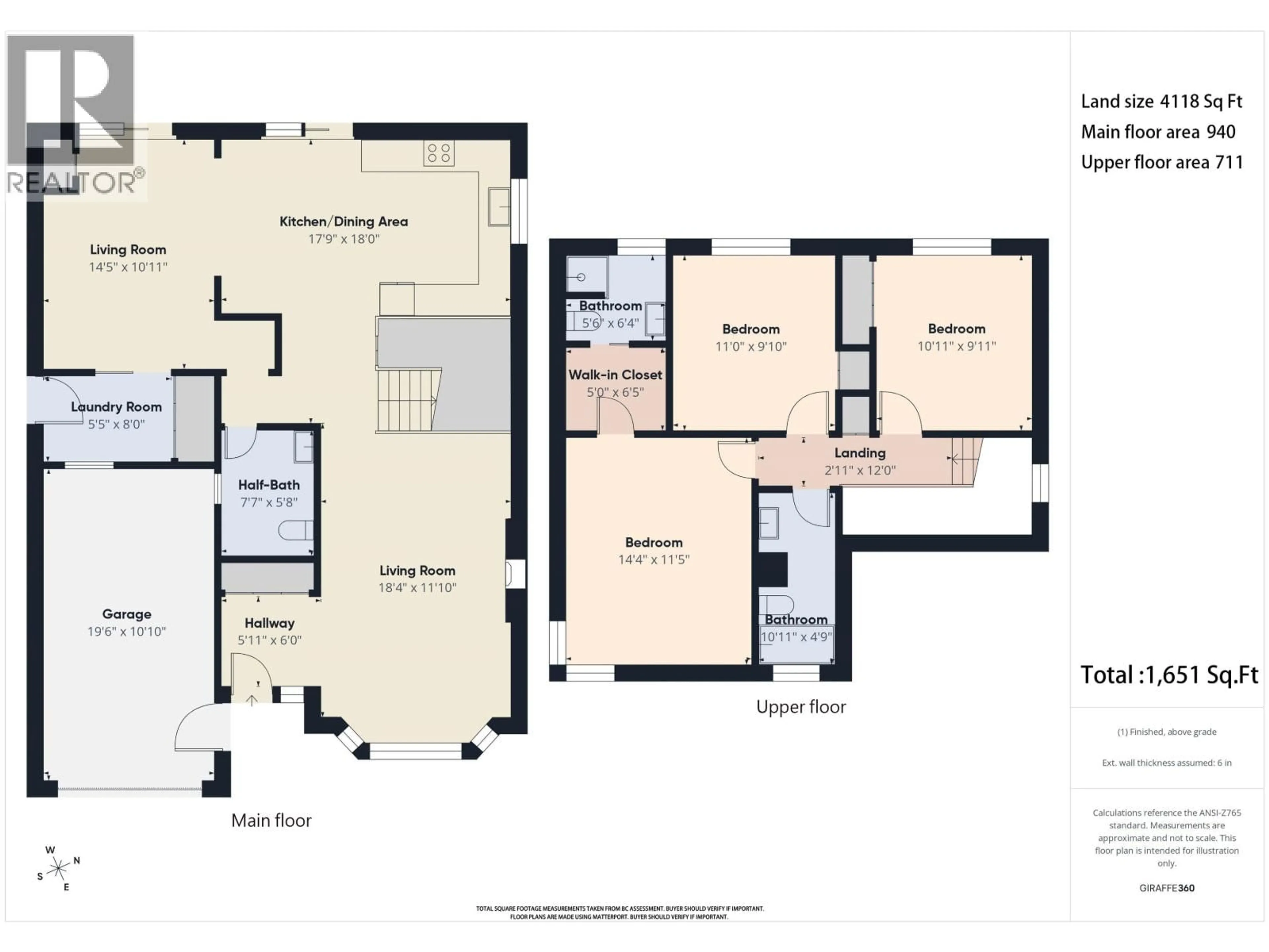 Floor plan for 1961 FLYNN CRESCENT, Coquitlam British Columbia V3E1W7