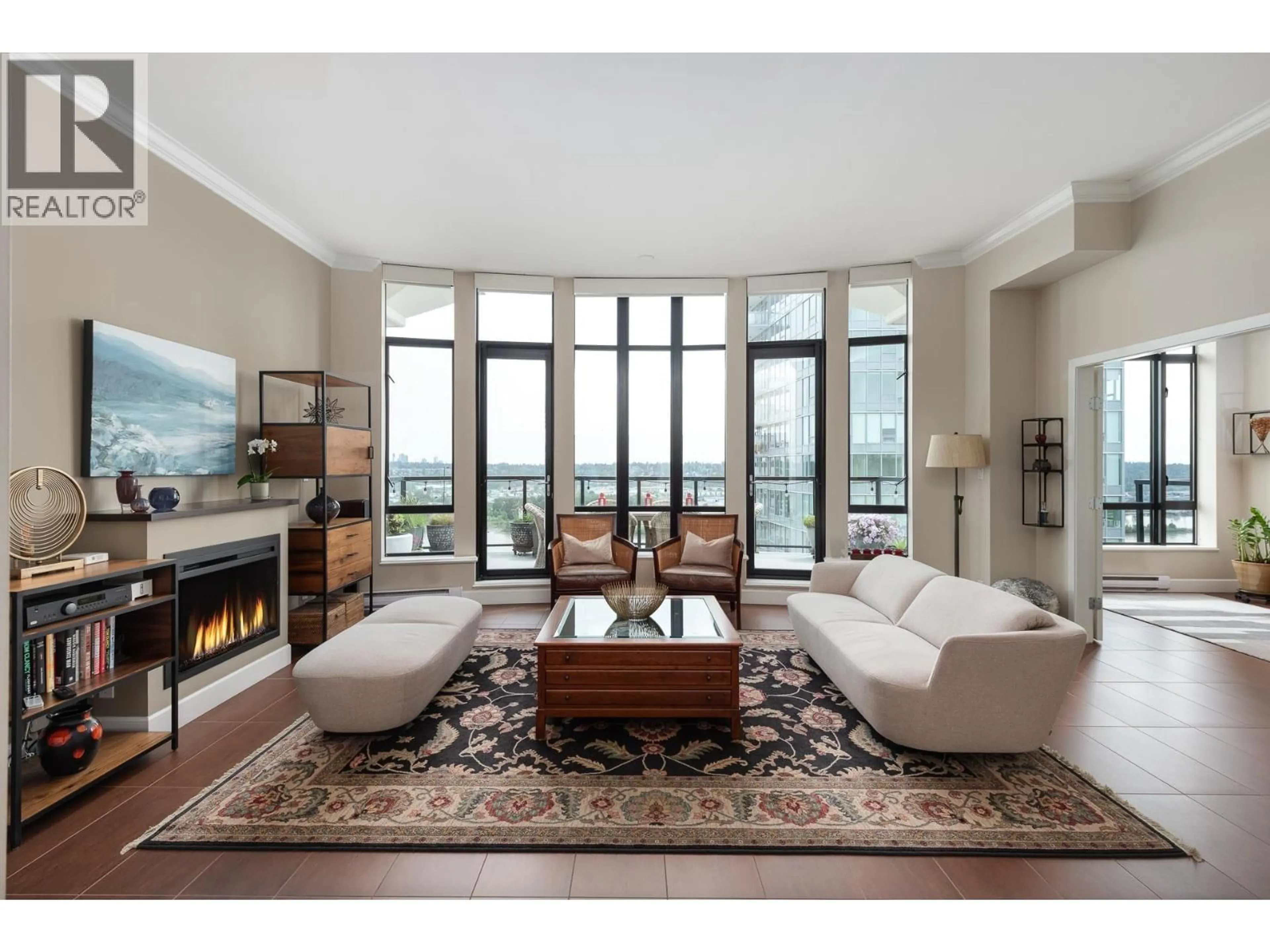 Living room with furniture, unknown for 2103 - 610 VICTORIA STREET, New Westminster British Columbia V3M0A5