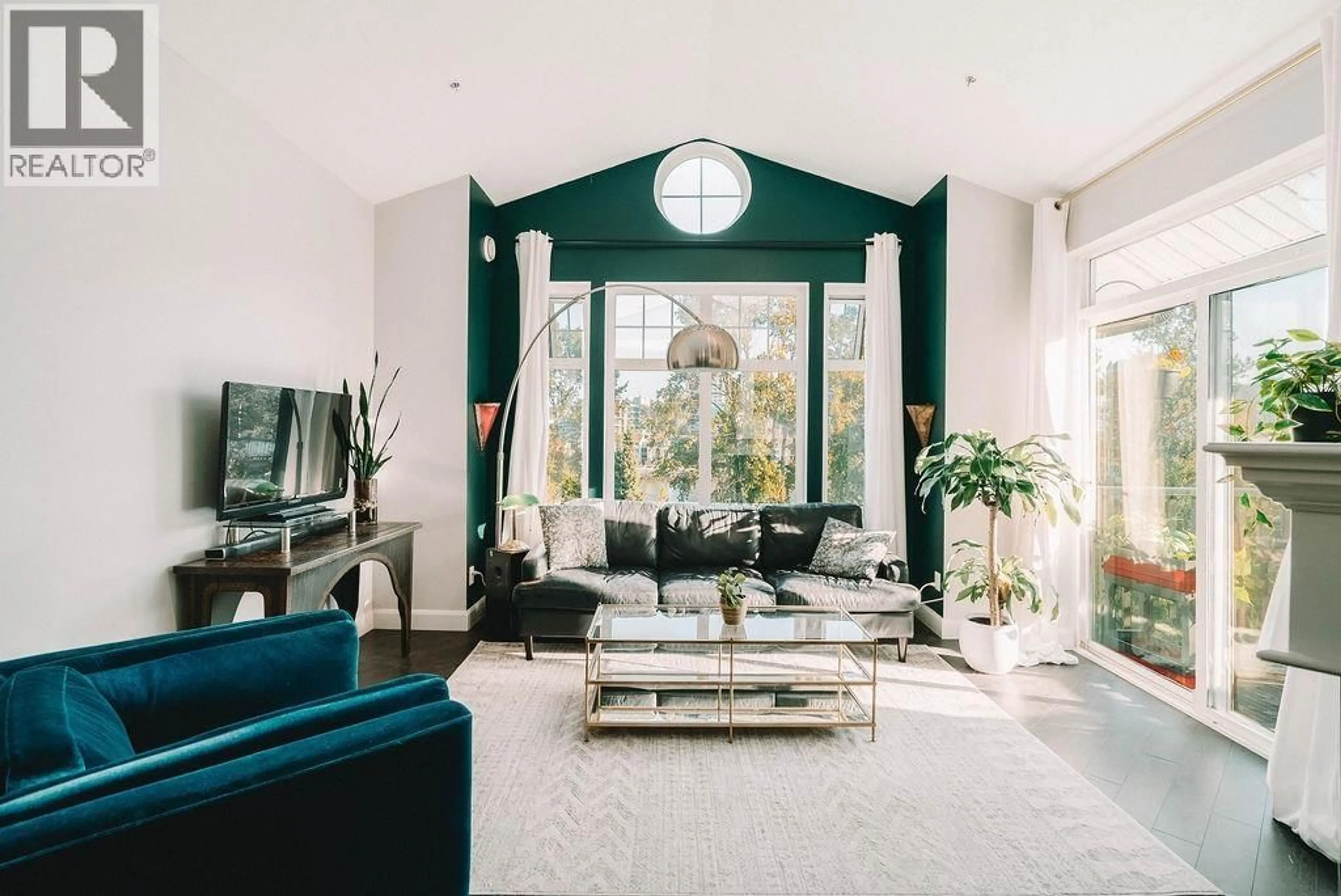 Living room with furniture, unknown for 408 - 83 STAR CRESCENT, New Westminster British Columbia V3M6X8