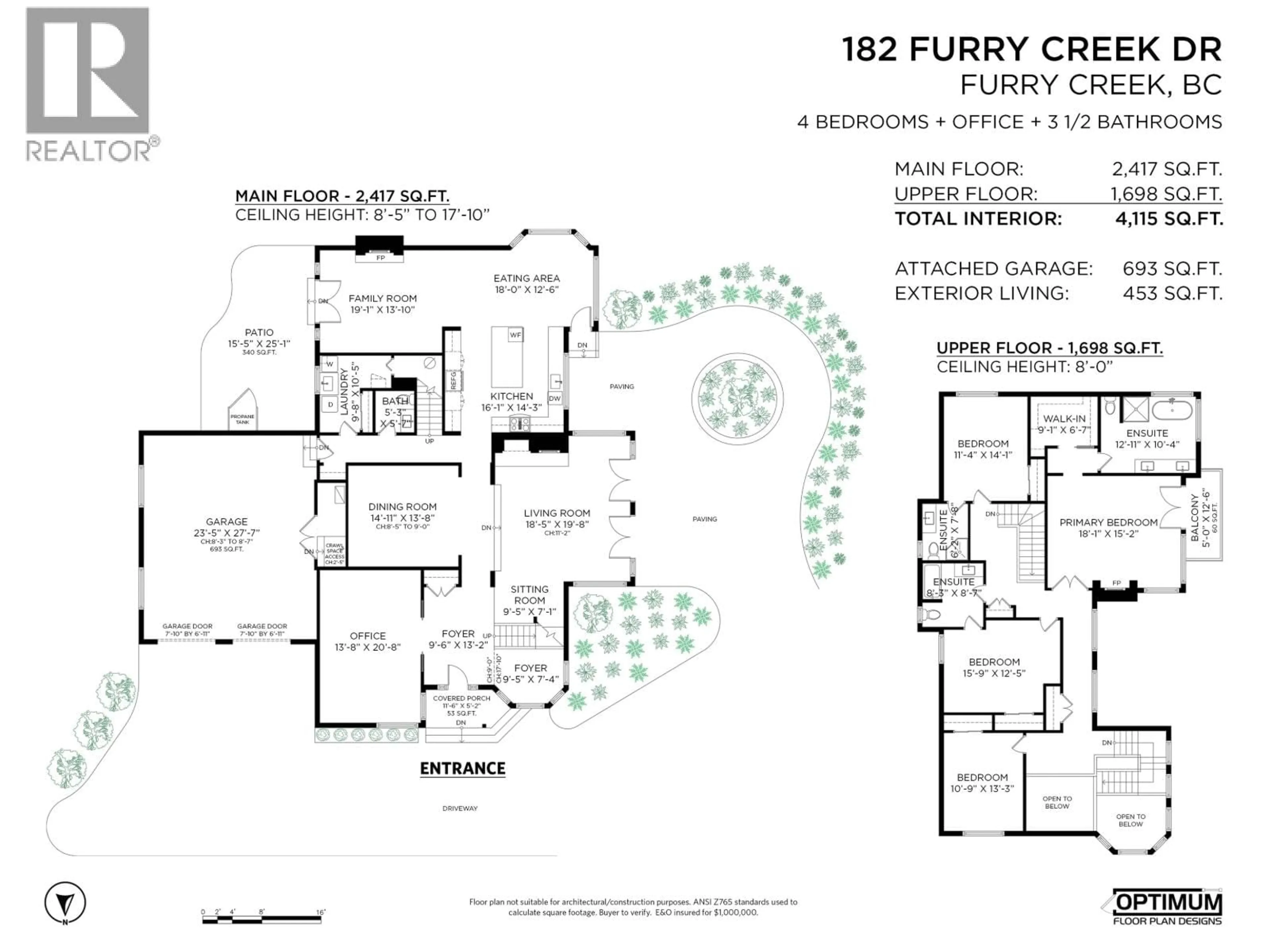 Floor plan for 182 FURRY CREEK DRIVE, Furry Creek British Columbia V8B1A3