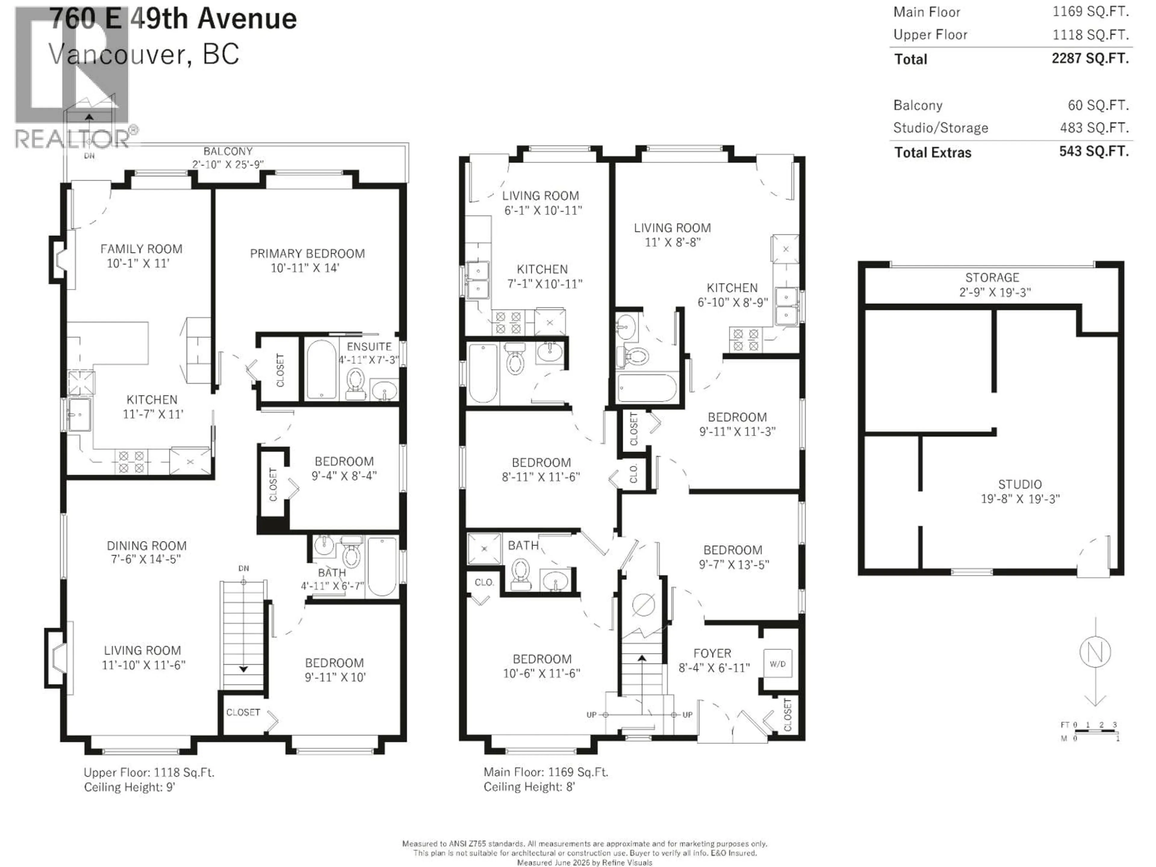 Floor plan for 760 49TH AVENUE, Vancouver British Columbia V5W2H4