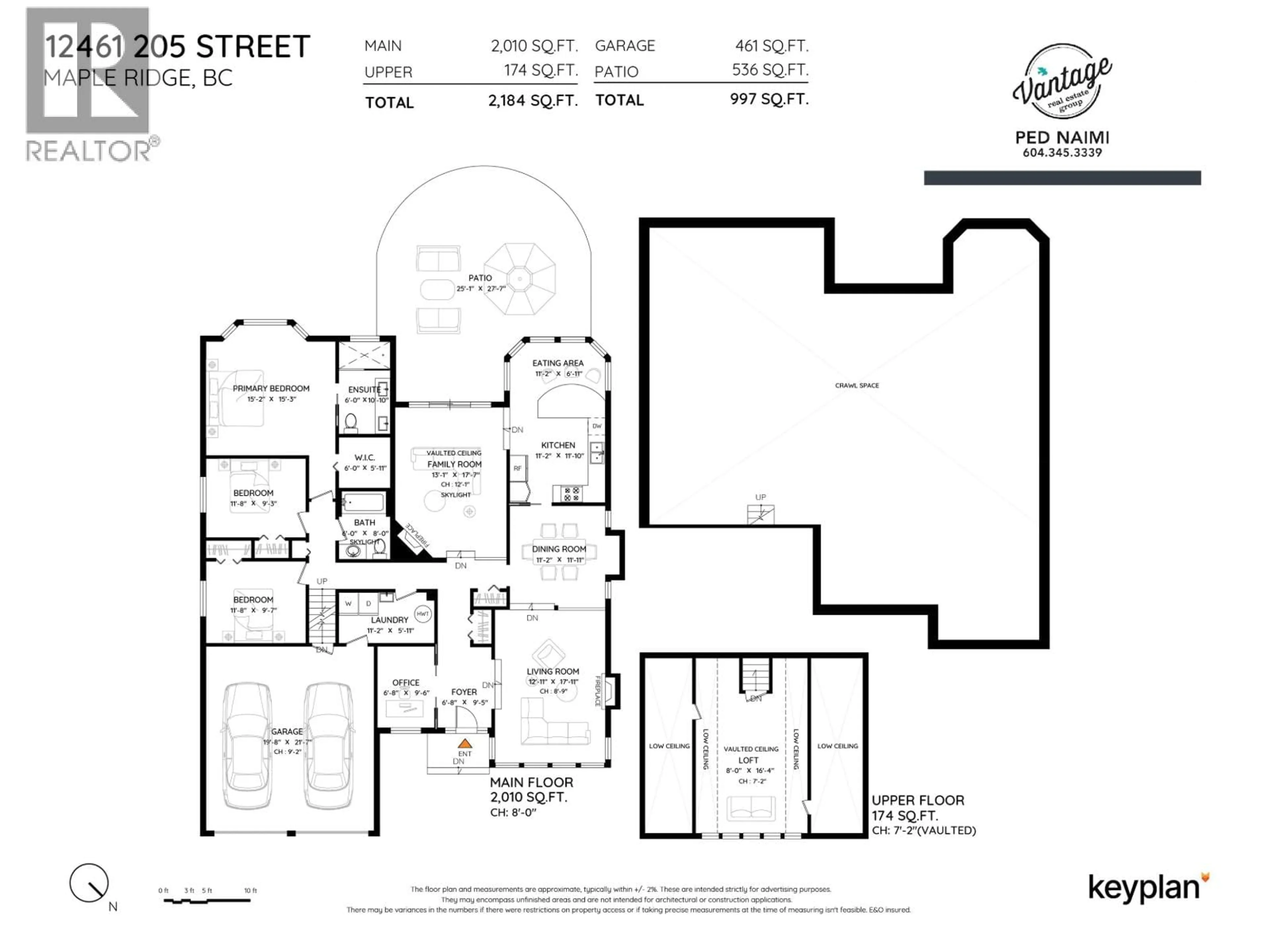 Floor plan for 12461 205 STREET, Maple Ridge British Columbia V2X0B1