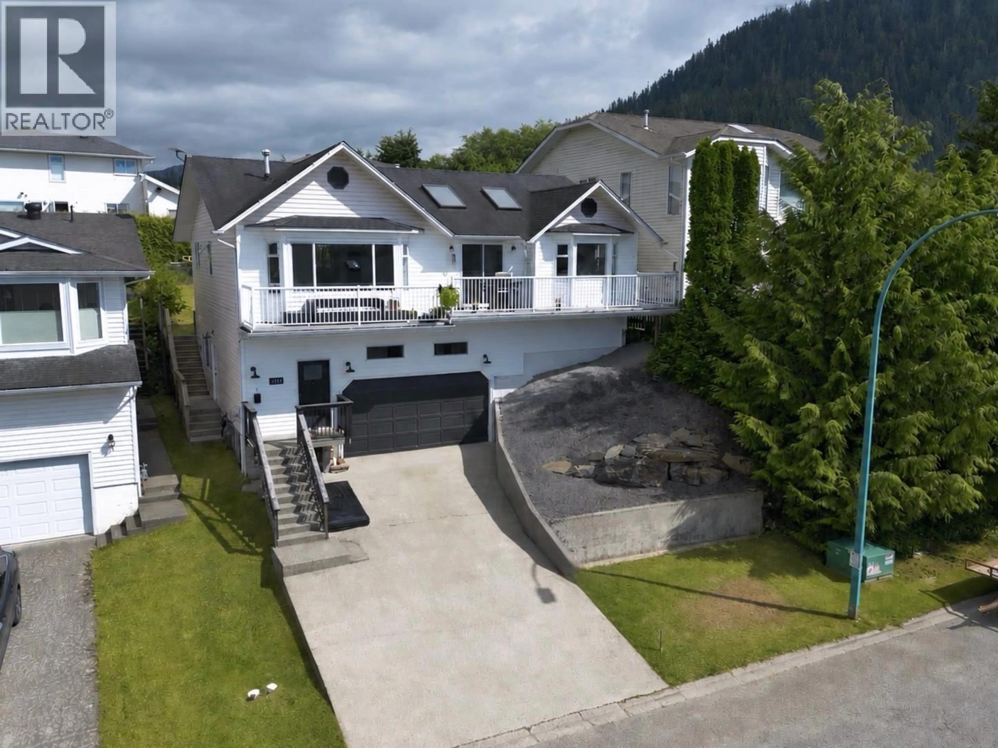 A pic from outside/outdoor area/front of a property/back of a property/a pic from drone, mountain view for 1249 CONRAD STREET, Prince Rupert British Columbia V8J4M5