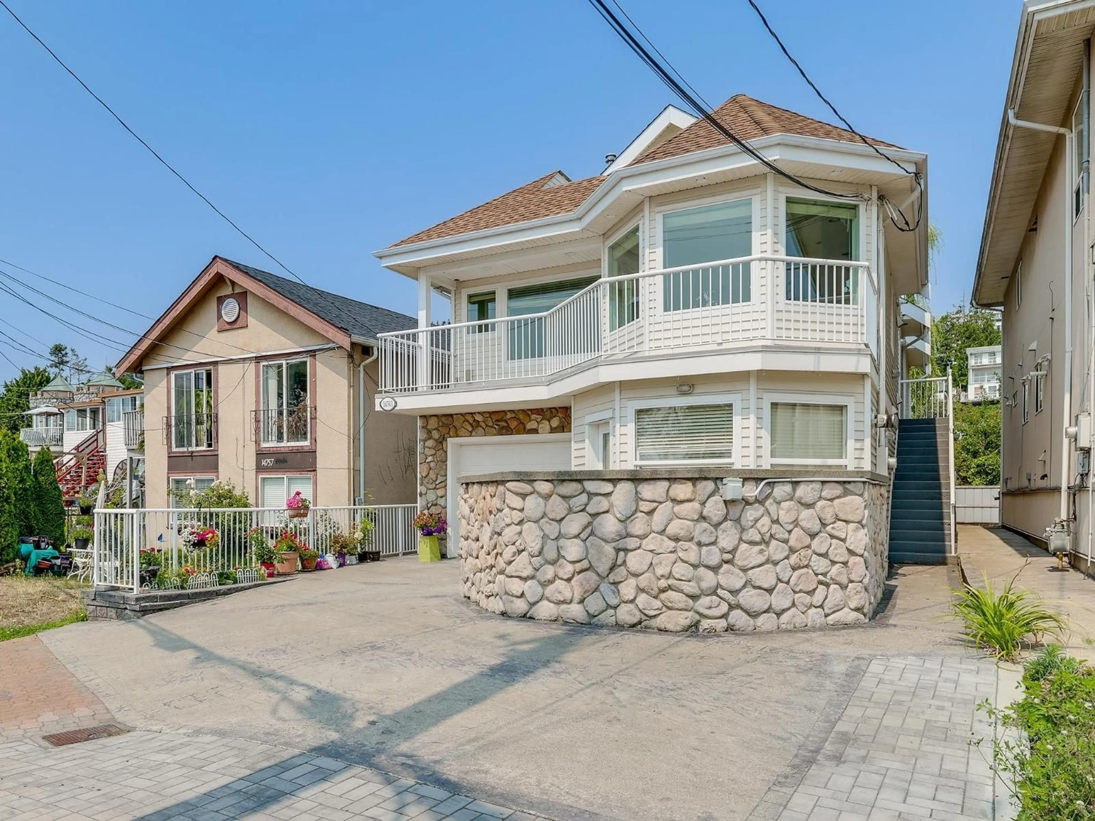 Home with brick exterior material, street for 14763 MARINE DRIVE, White Rock British Columbia V4B1B9