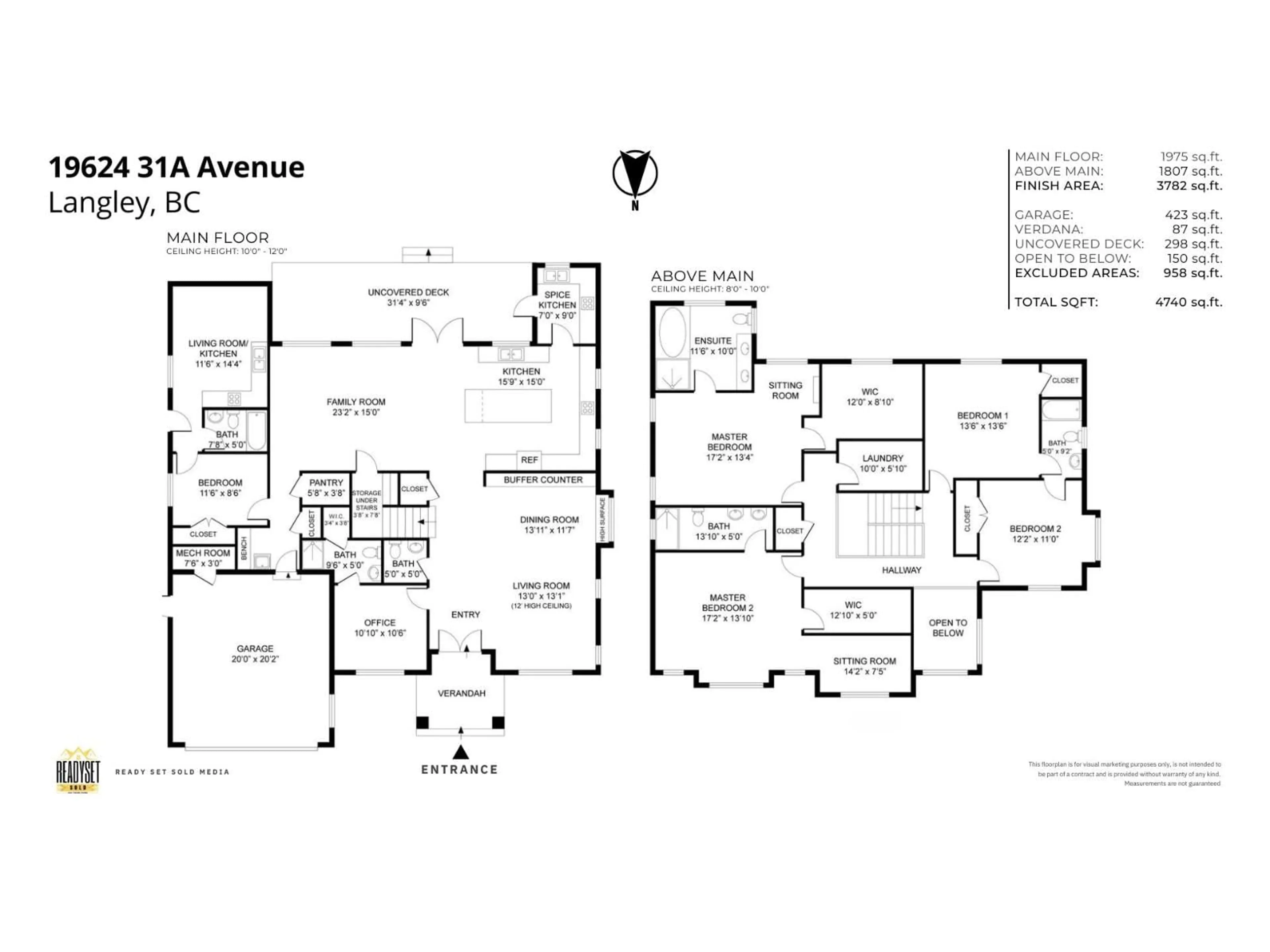 Floor plan for 19624 31A AVENUE, Surrey British Columbia V2Z0B2