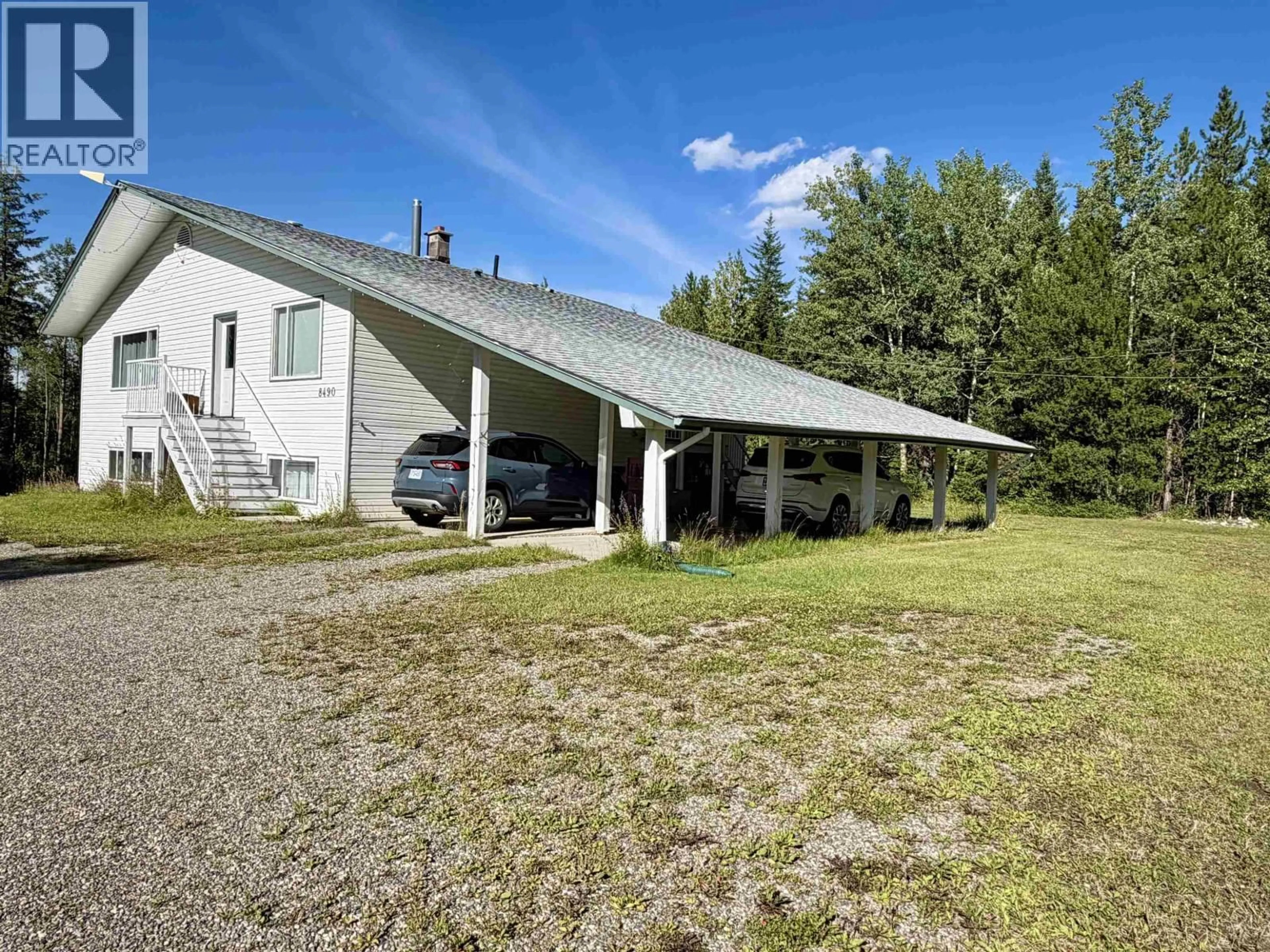 A pic from outside/outdoor area/front of a property/back of a property/a pic from drone, building for 8490 LOUISE DRIVE, Prince George British Columbia V2N6G4