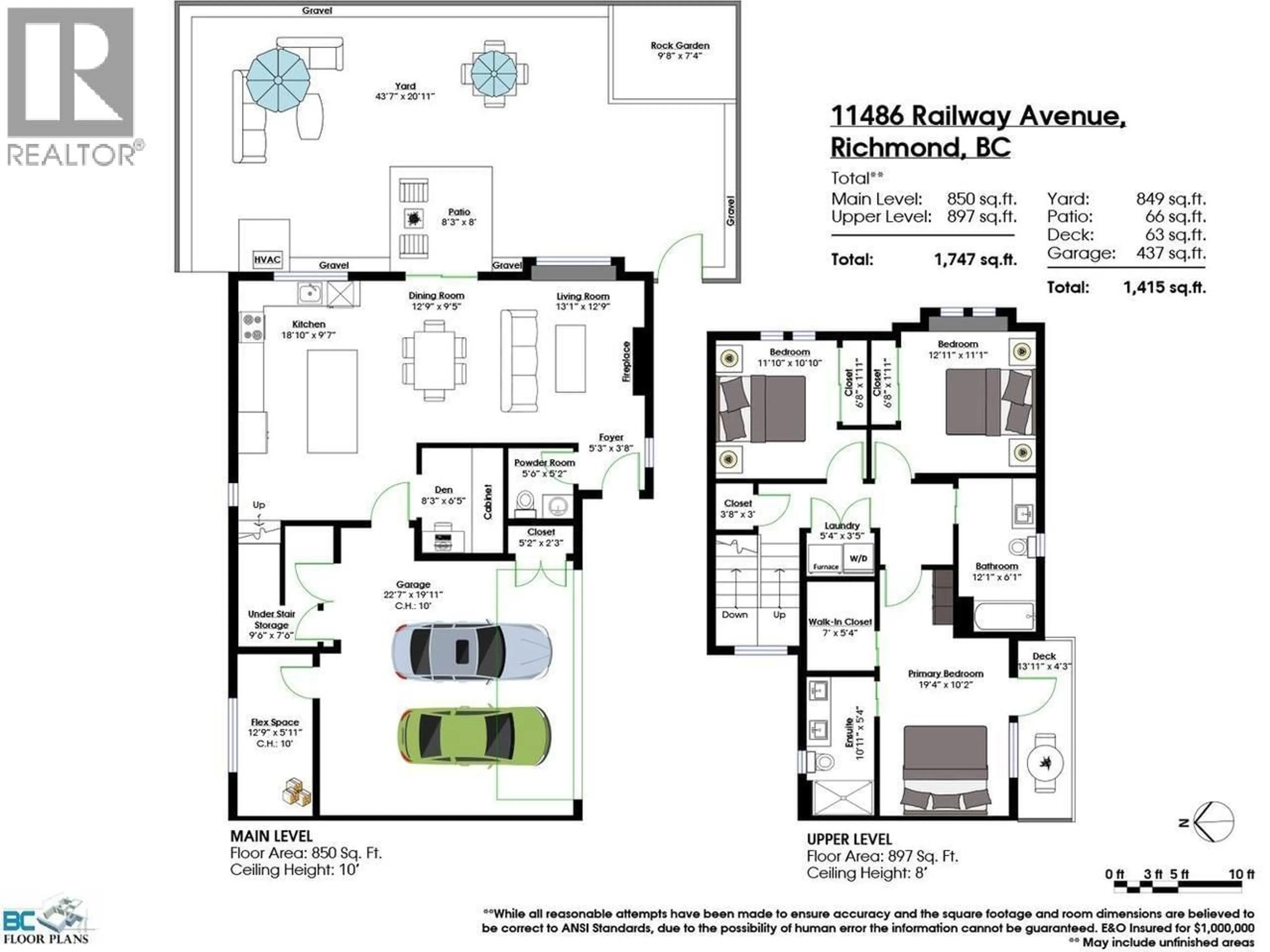 Floor plan for 11486 RAILWAY AVENUE, Richmond British Columbia V7E2B9
