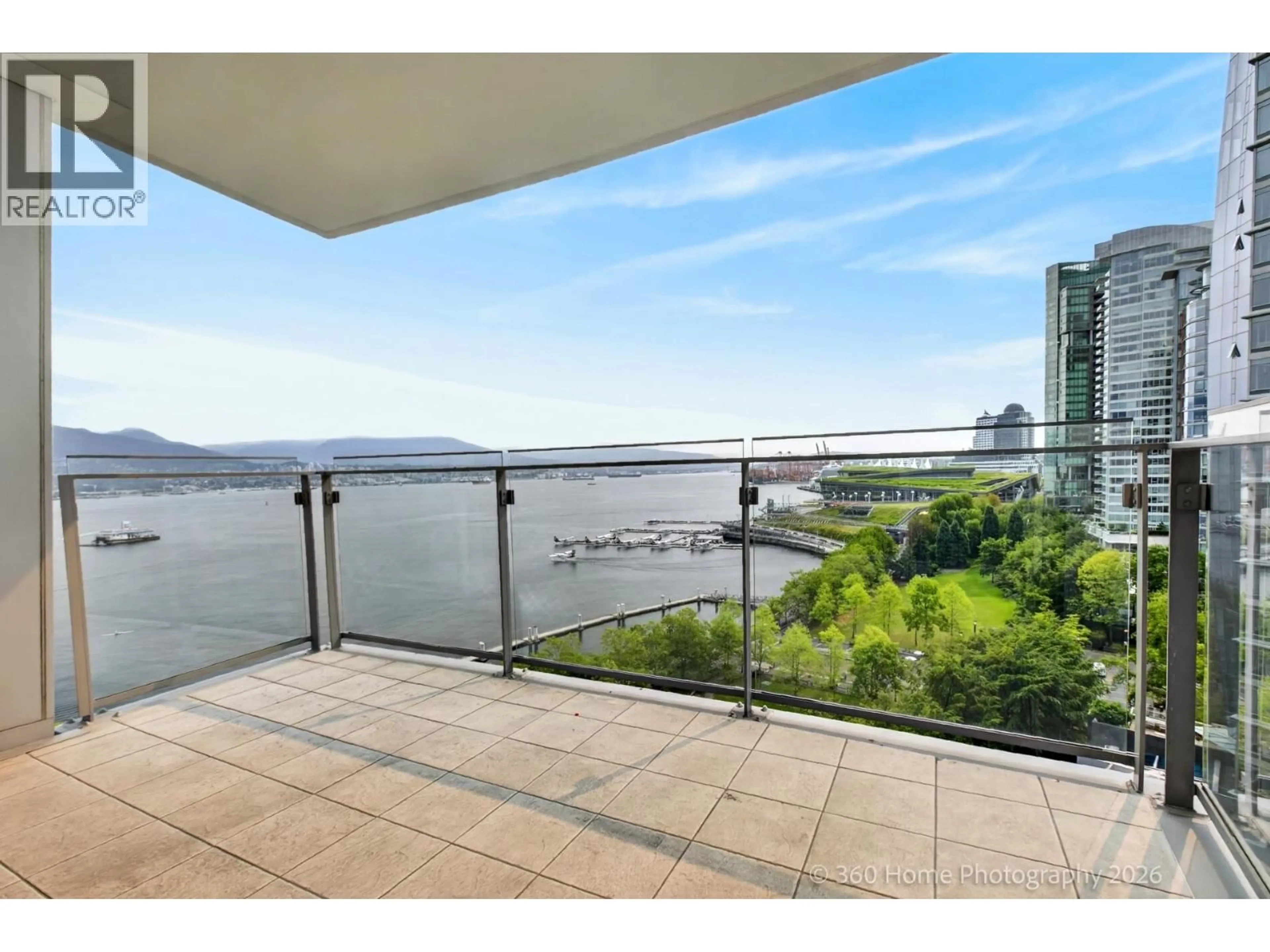 Balcony in the apartment, water/lake/river/ocean view for 1402 - 1281 CORDOVA STREET, Vancouver British Columbia V6C3R5