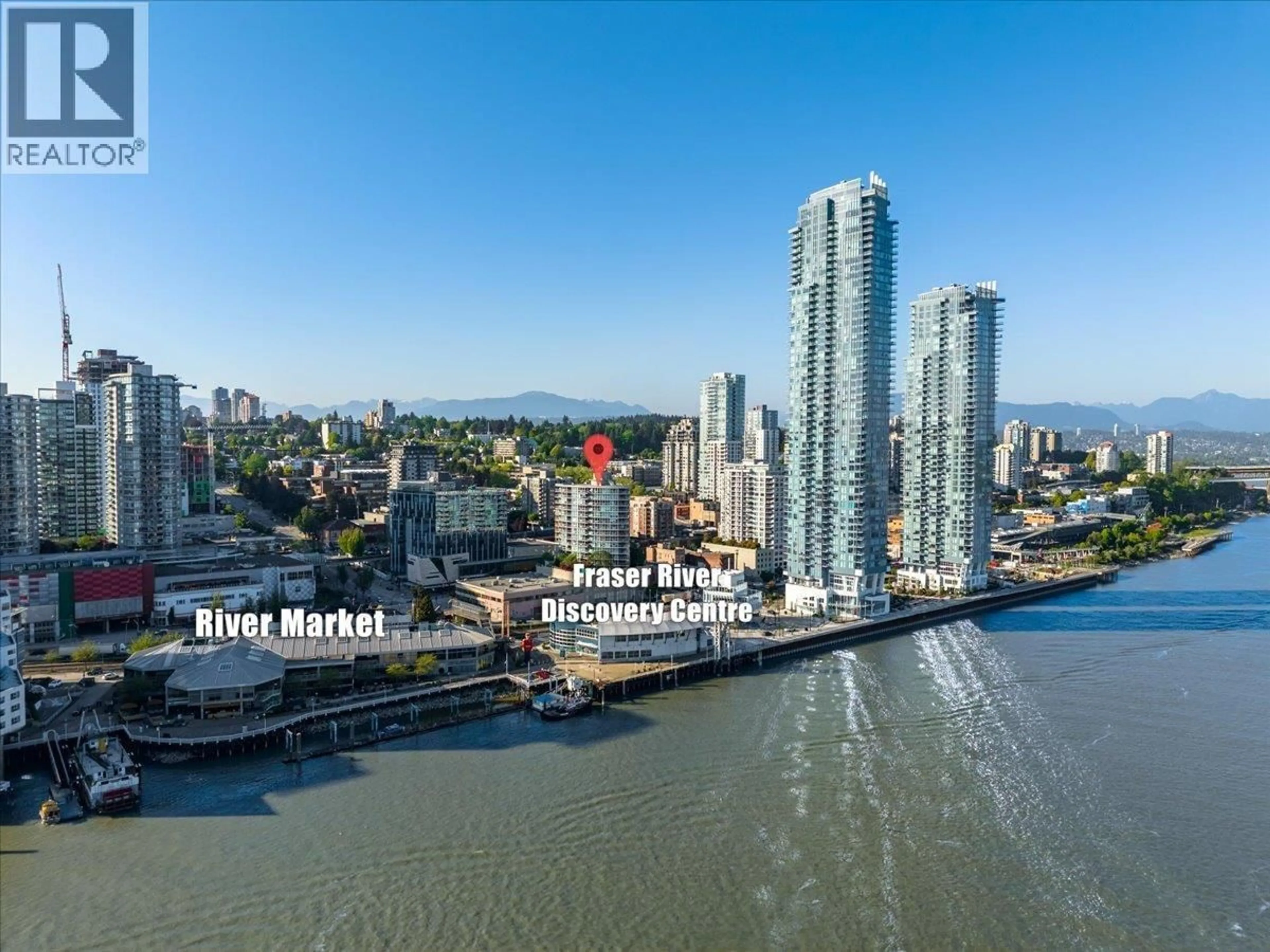 A pic from outside/outdoor area/front of a property/back of a property/a pic from drone, unknown for 1710 - 14 BEGBIE STREET, New Westminster British Columbia V3M0C4