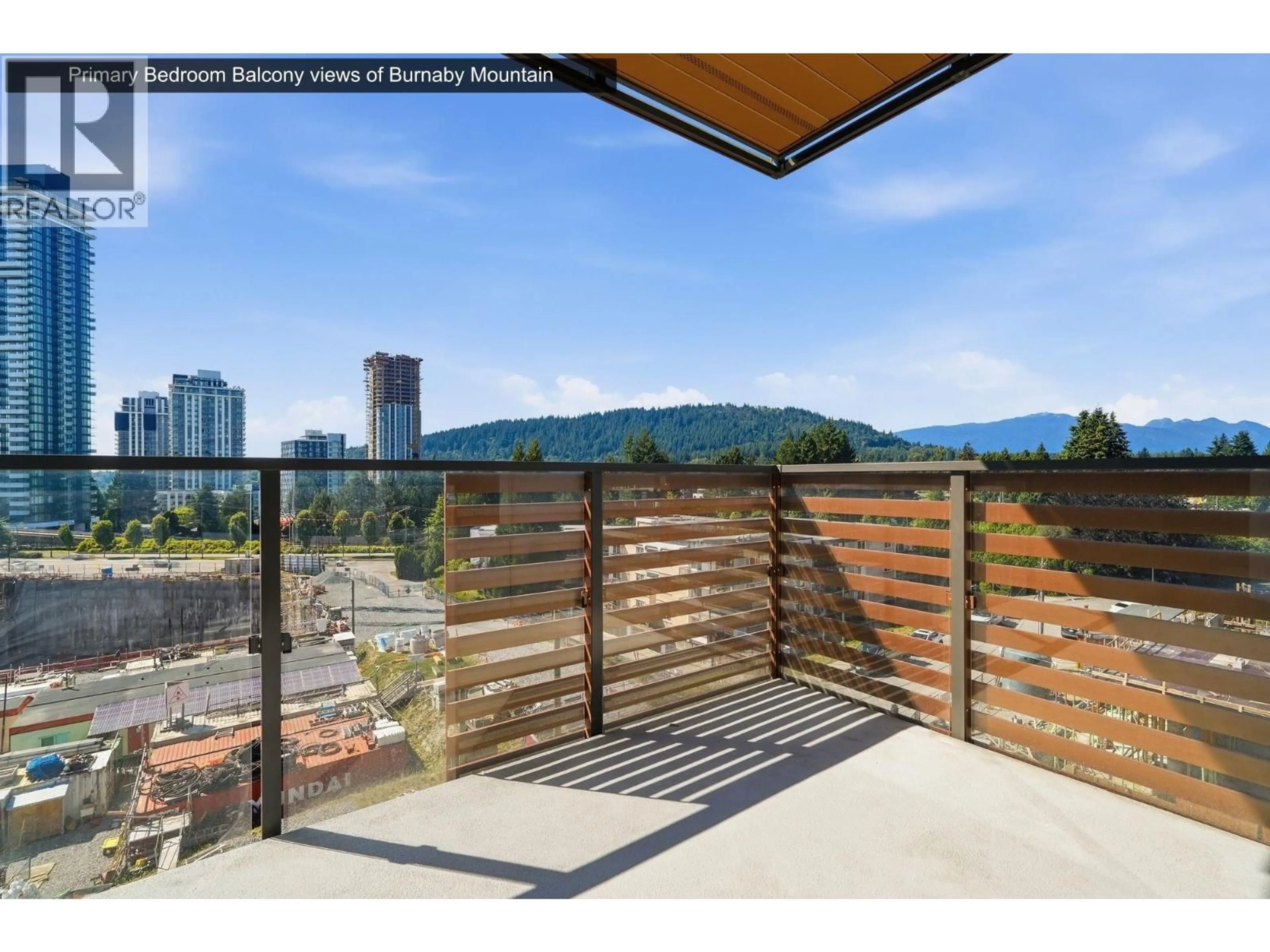 Balcony in the apartment, mountain view for 407 - 648 LEA AVENUE, Coquitlam British Columbia V3J0P1