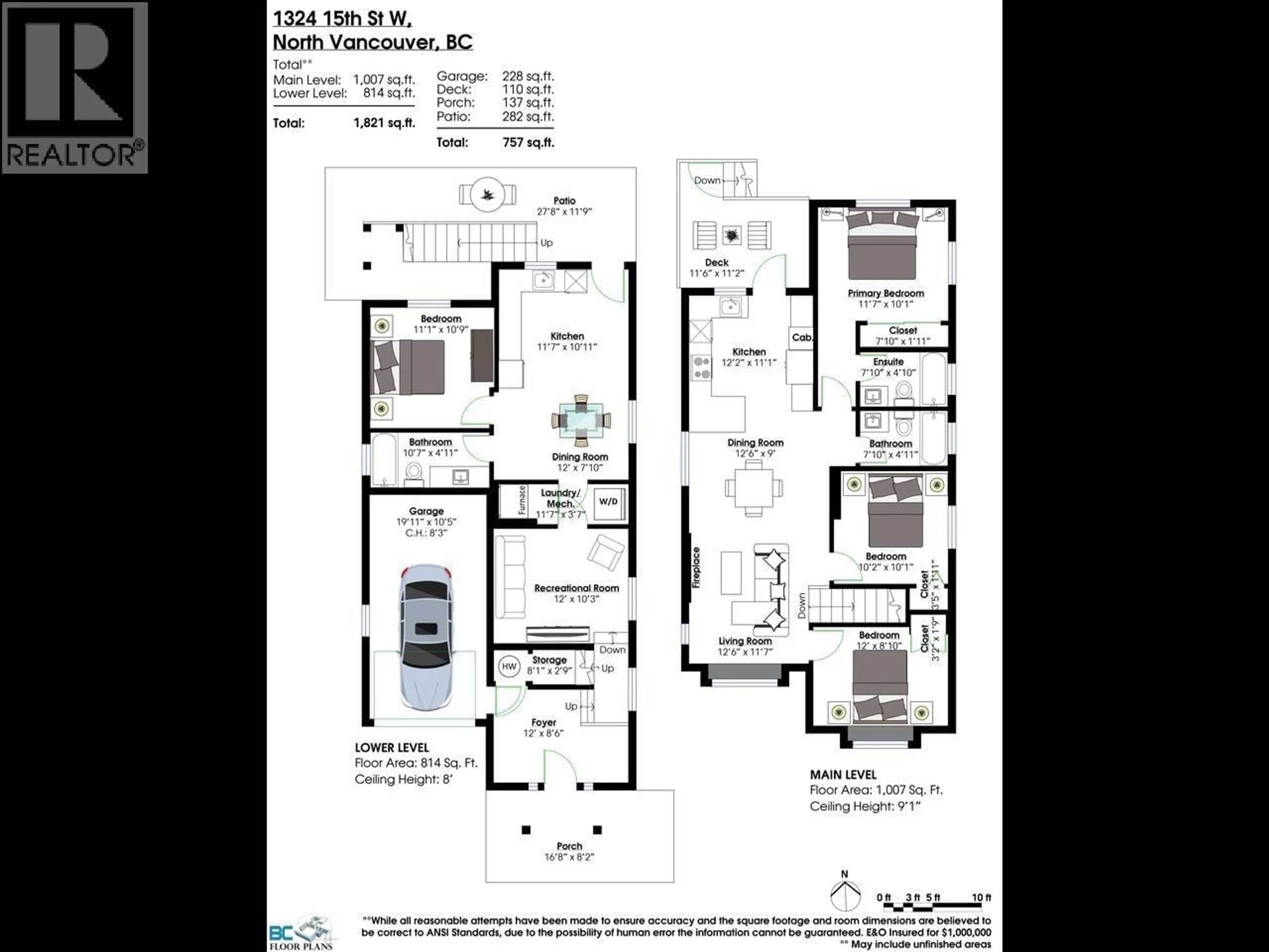 Floor plan for 1324 15TH STREET, North Vancouver British Columbia V7P1N2