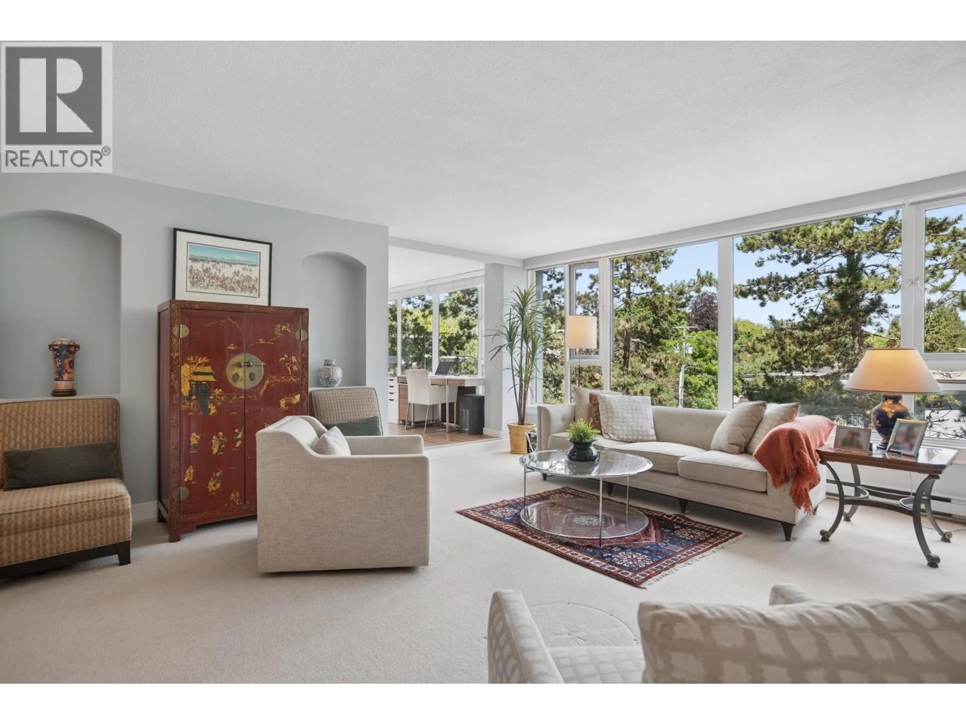 Living room with furniture, unknown for 402 - 5425 YEW STREET, Vancouver British Columbia V6M3X7