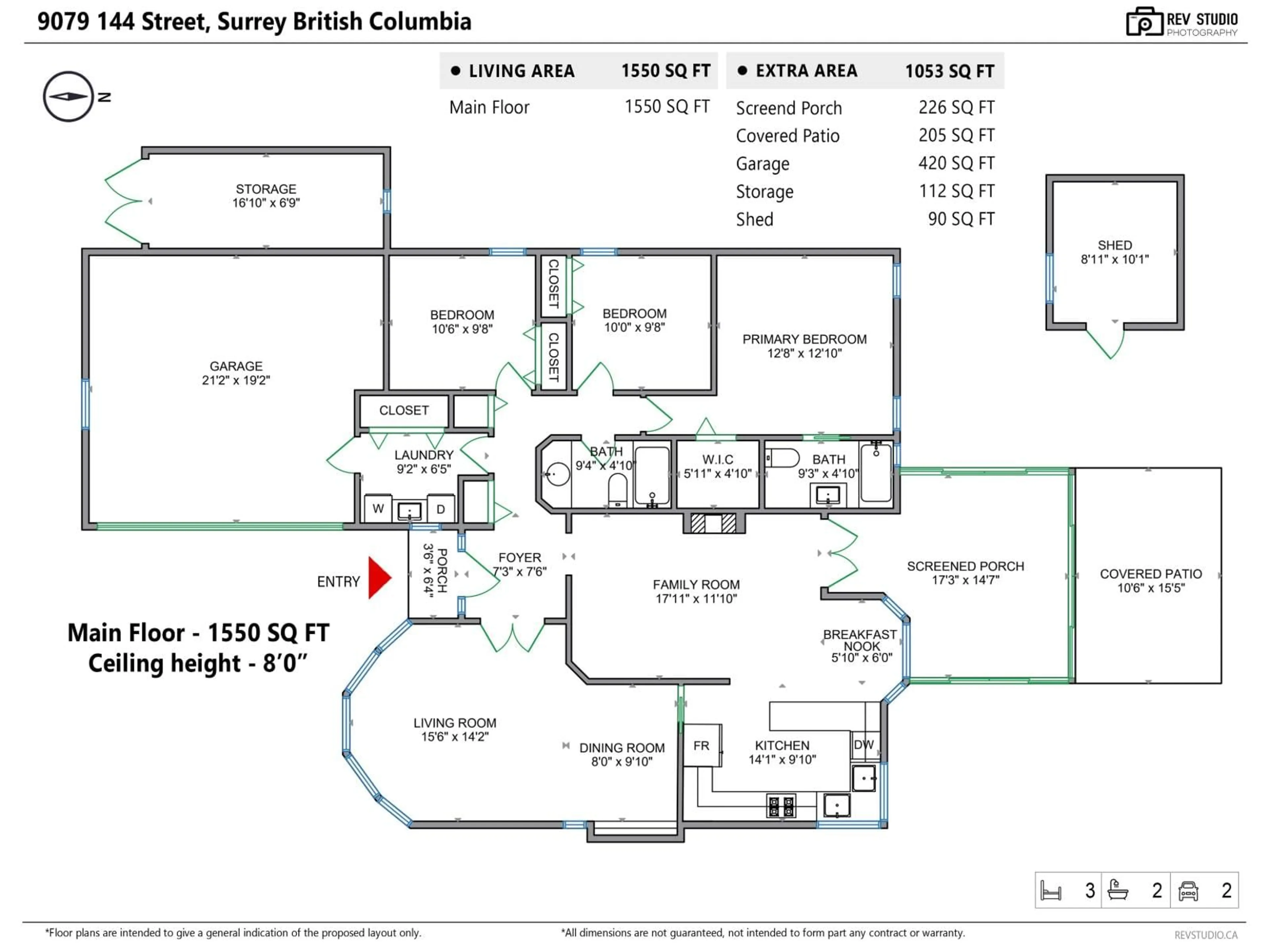 Floor plan for 9079 144 STREET, Surrey British Columbia V3V5Z9