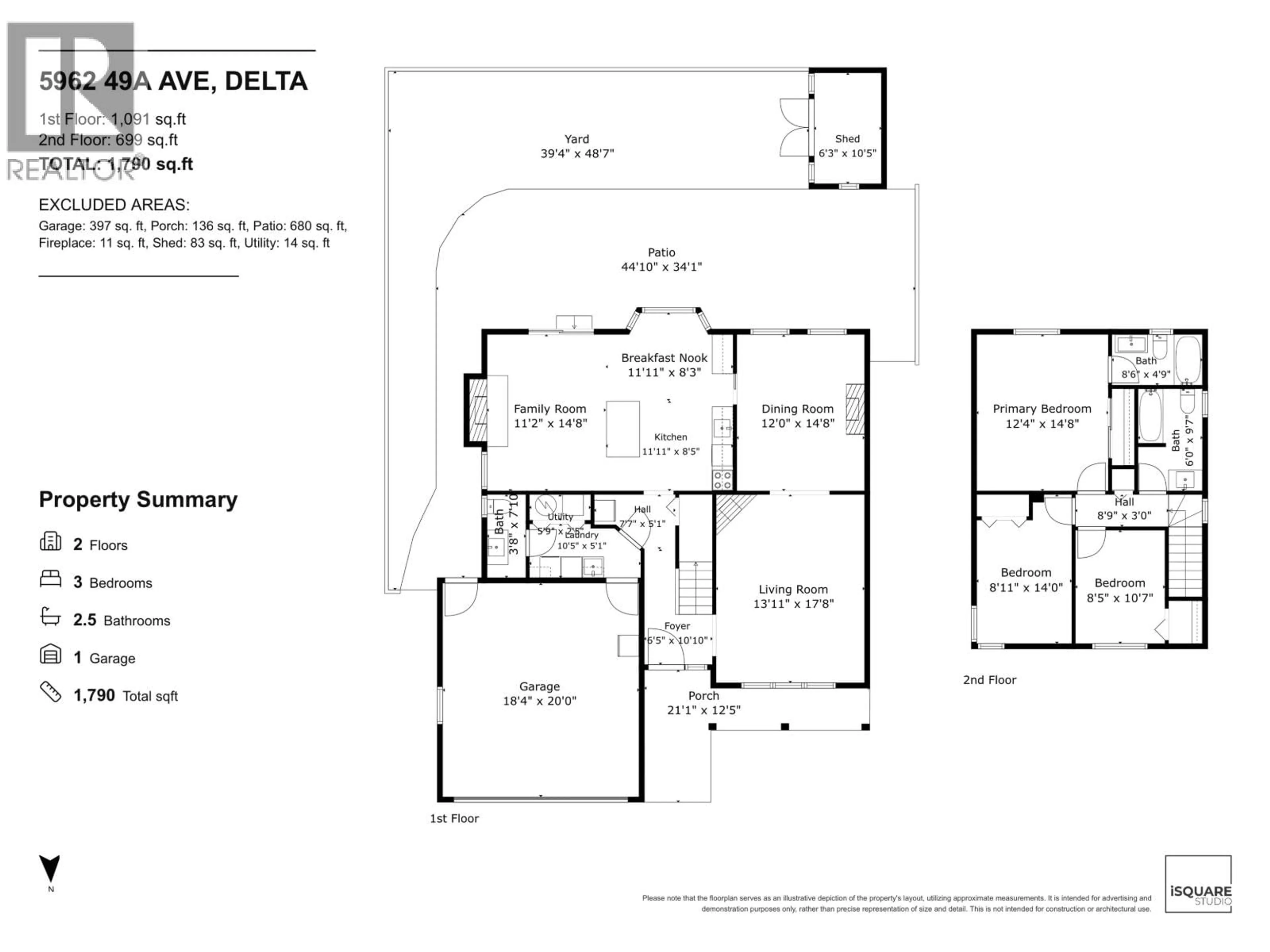 Floor plan for 5962 49A AVENUE, Delta British Columbia V4K4L9