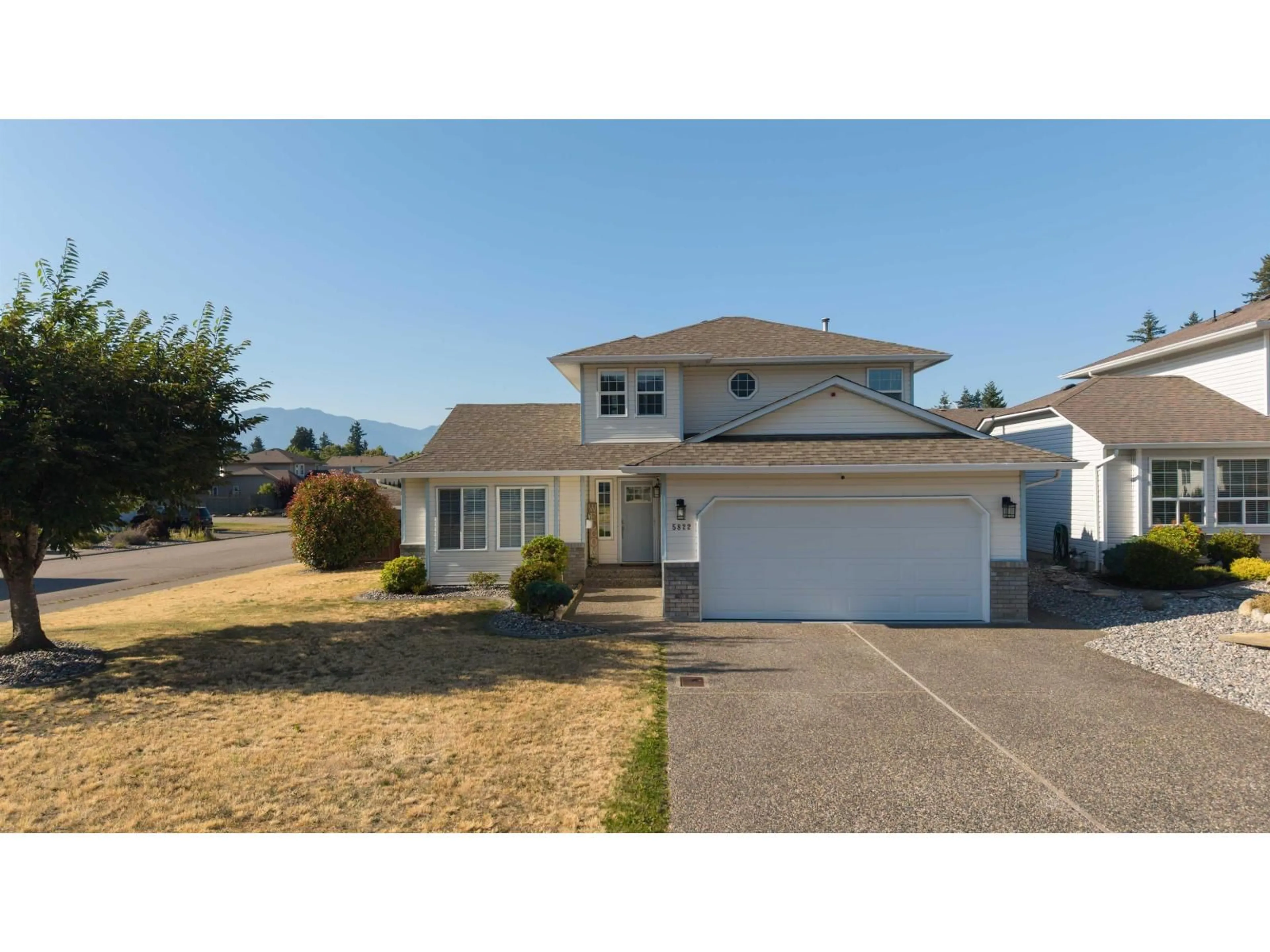 Home with vinyl exterior material, street for 5822 KATHLEEN DRIVE, Chilliwack British Columbia V2R3G2