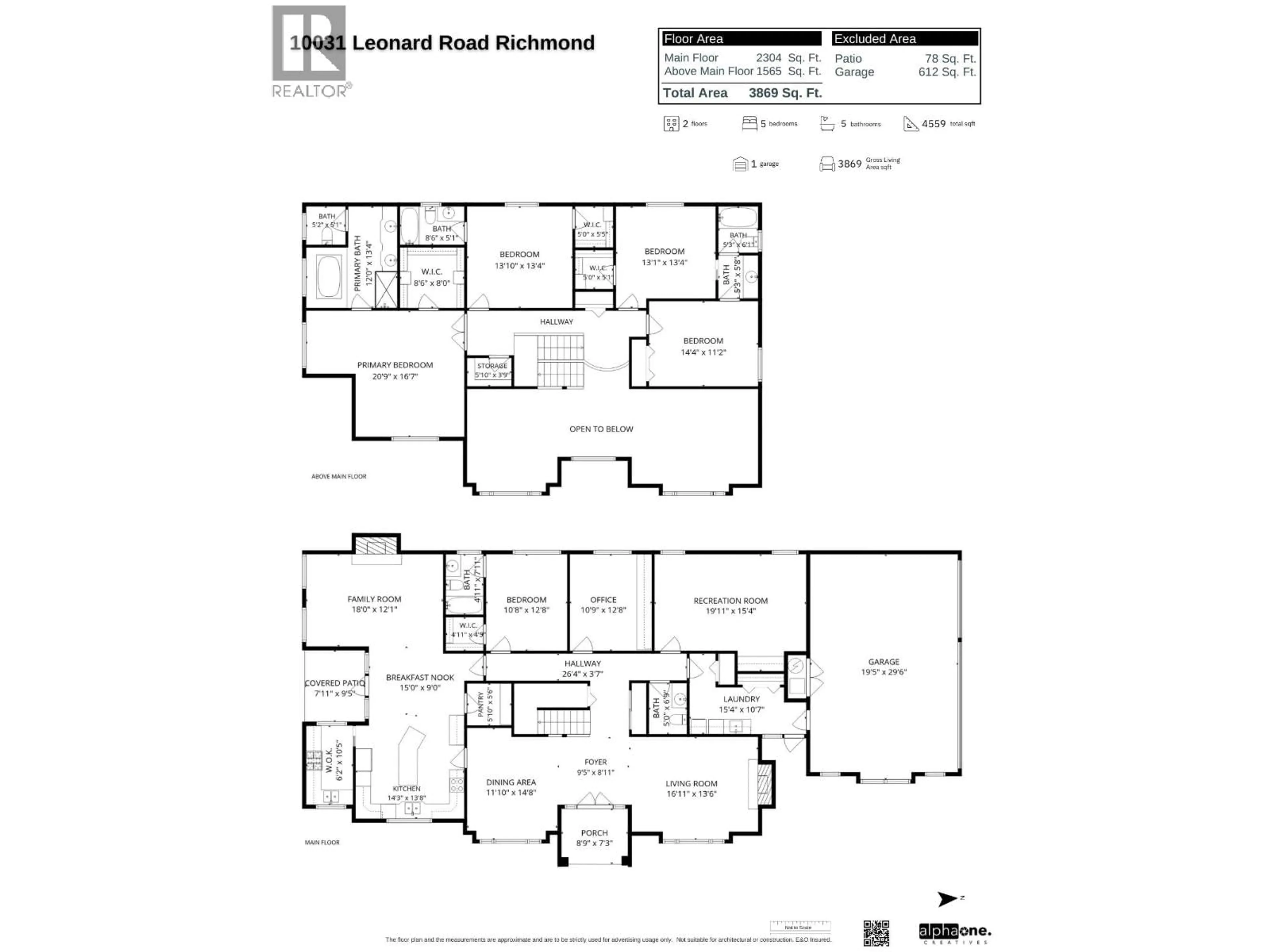 Floor plan for 10031 LEONARD ROAD, Richmond British Columbia V7A2N4