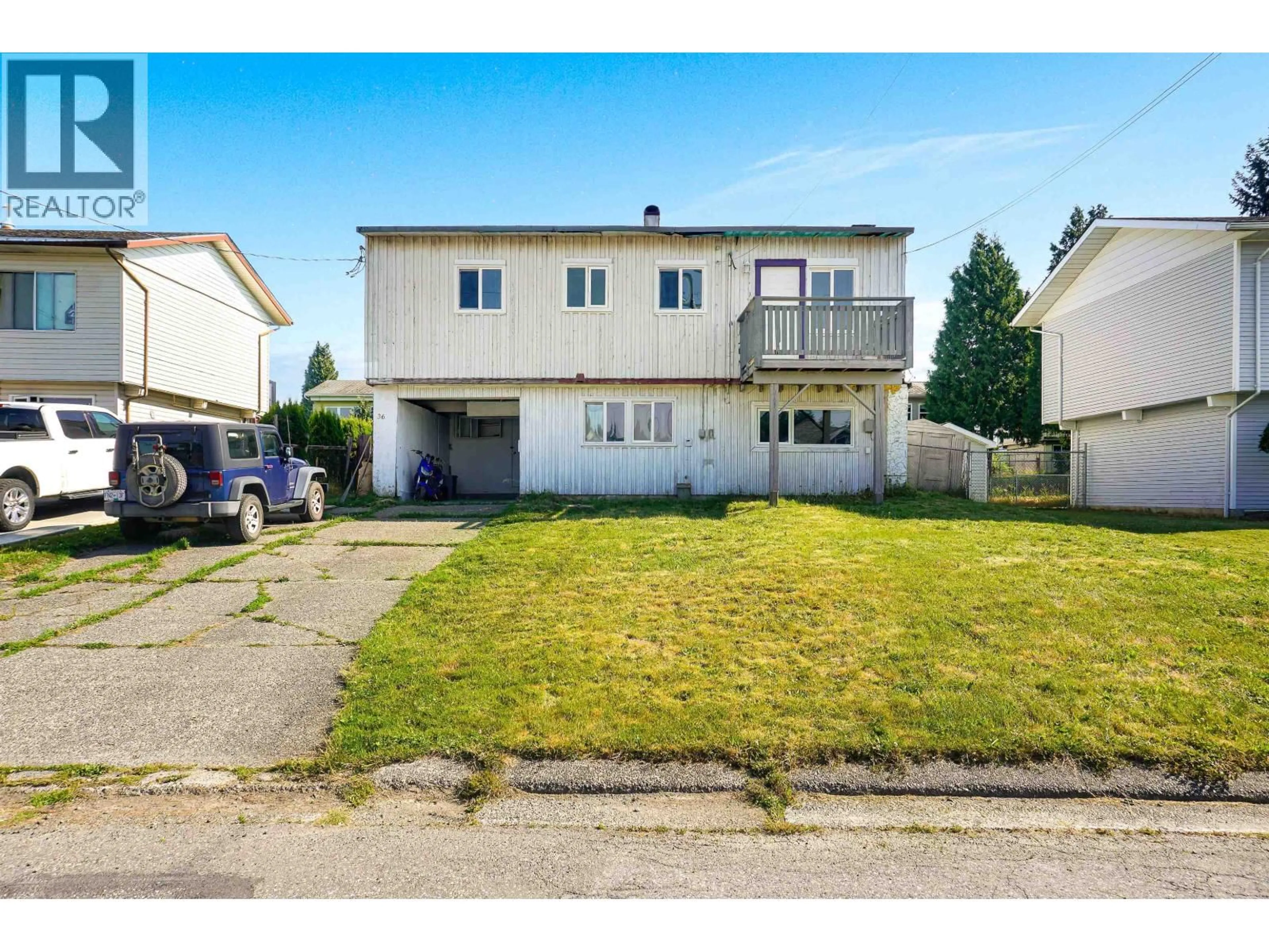 A pic from outside/outdoor area/front of a property/back of a property/a pic from drone, street for 36 FULMAR STREET, Kitimat British Columbia V8C1T4