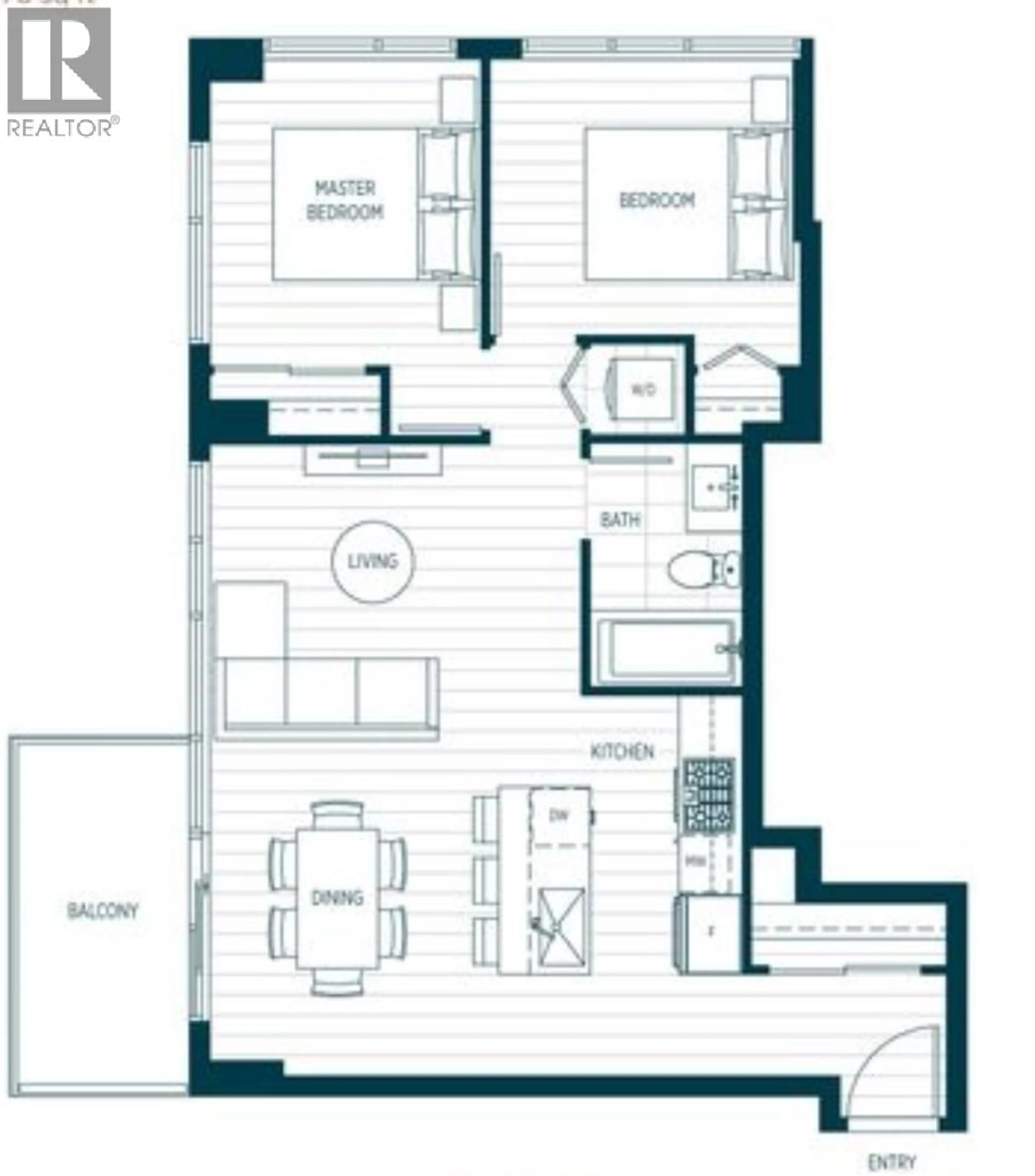 Floor plan for 1306 - 901 LOUGHEED HIGHWAY, Coquitlam British Columbia V3K3T3