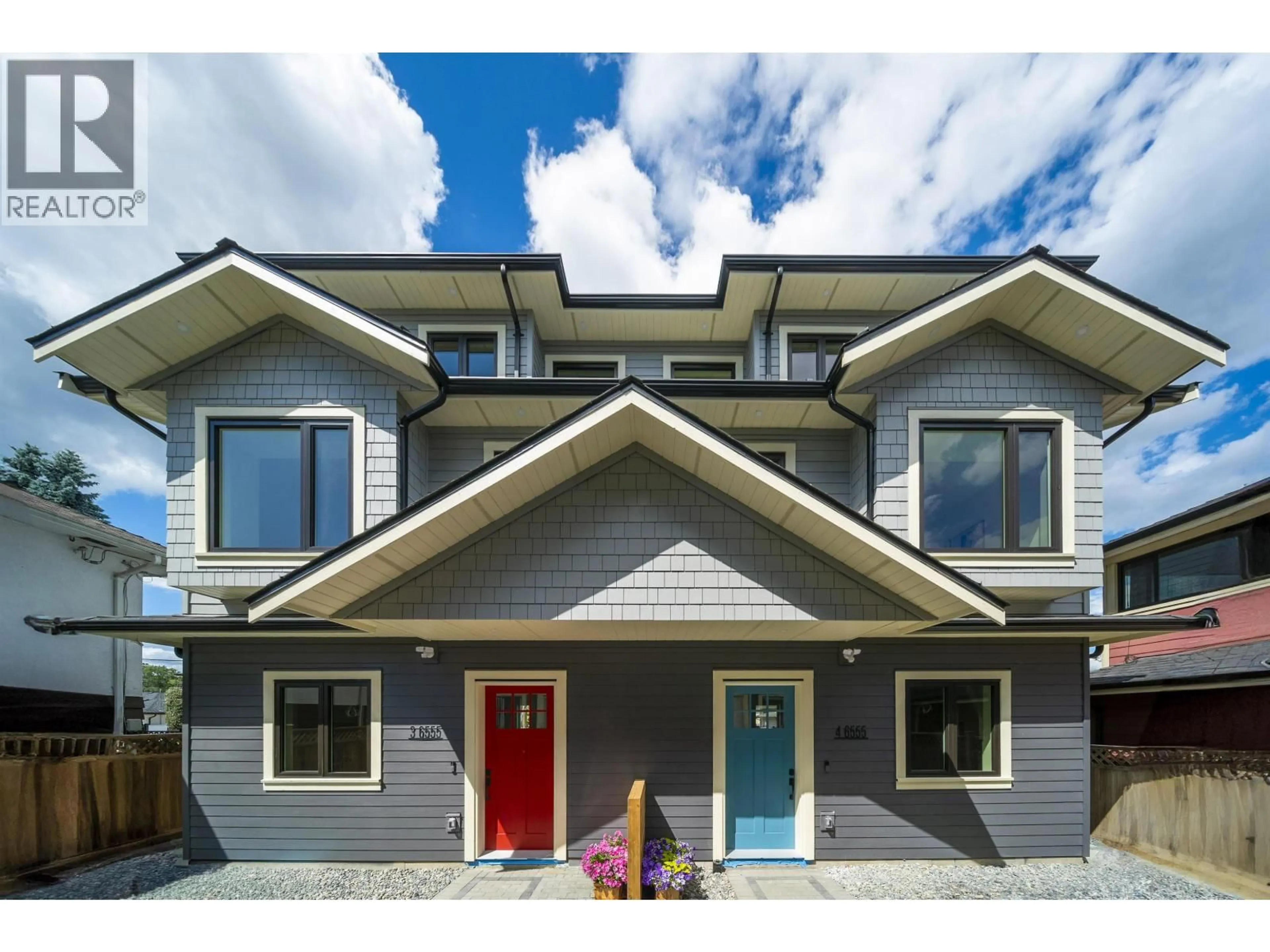 Home with vinyl exterior material, street for 3 - 6555 CARNEGIE STREET, Burnaby British Columbia V5B1Y2