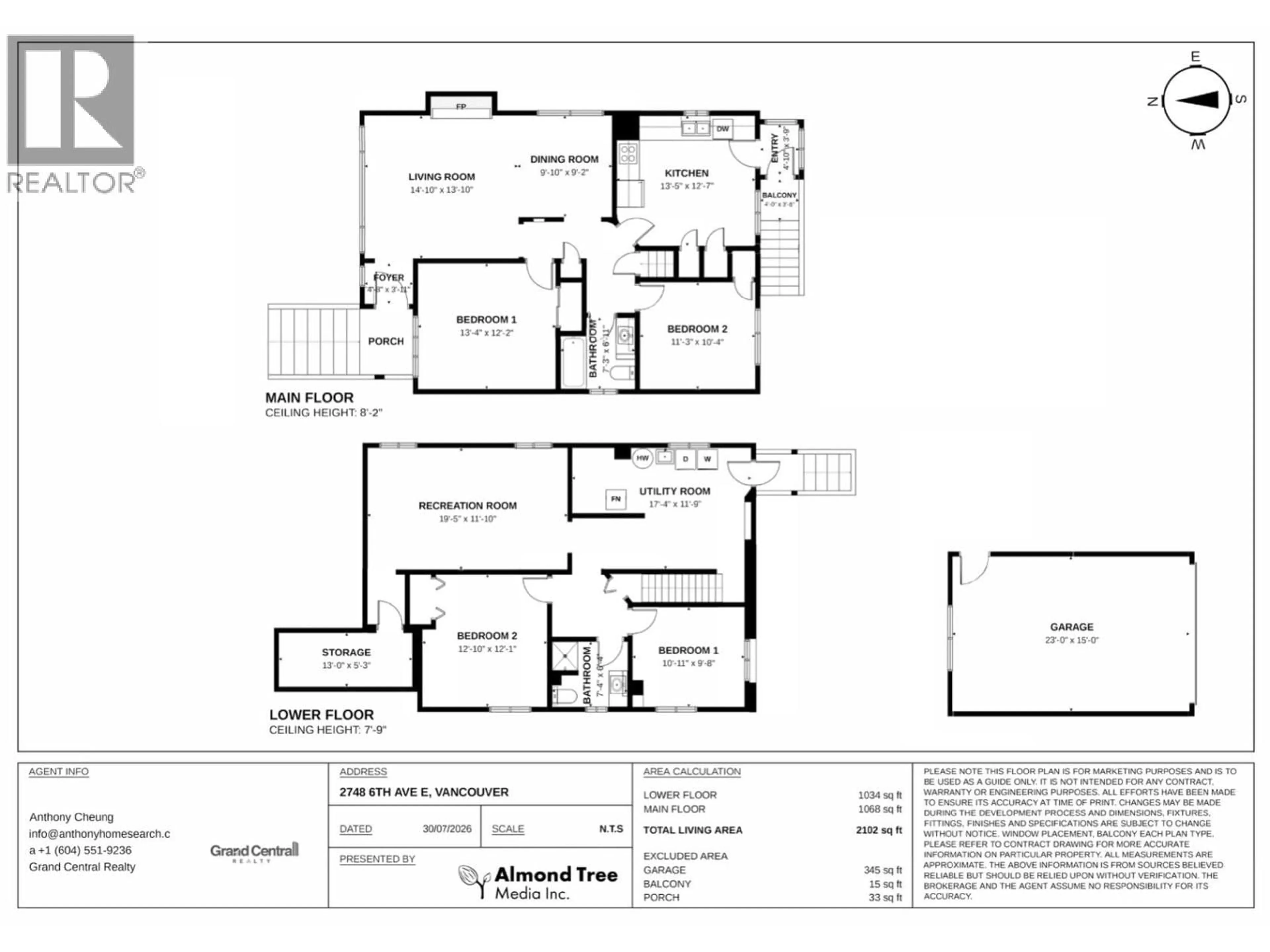 Floor plan for 2748 6TH AVENUE, Vancouver British Columbia V5M1R5