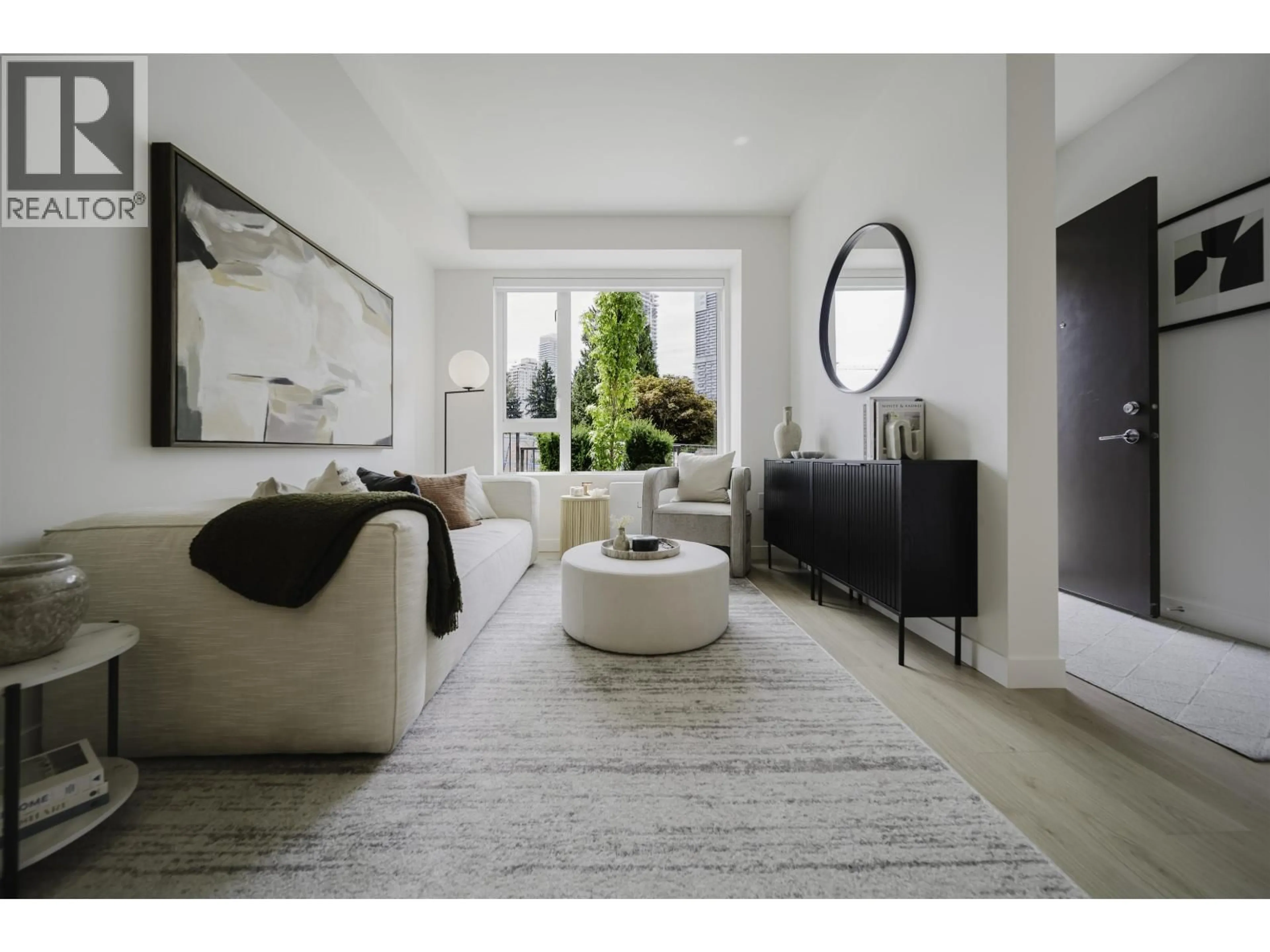 Living room with furniture, unknown for 106 - 595 KEMSLEY AVENUE, Coquitlam British Columbia V3J0T4